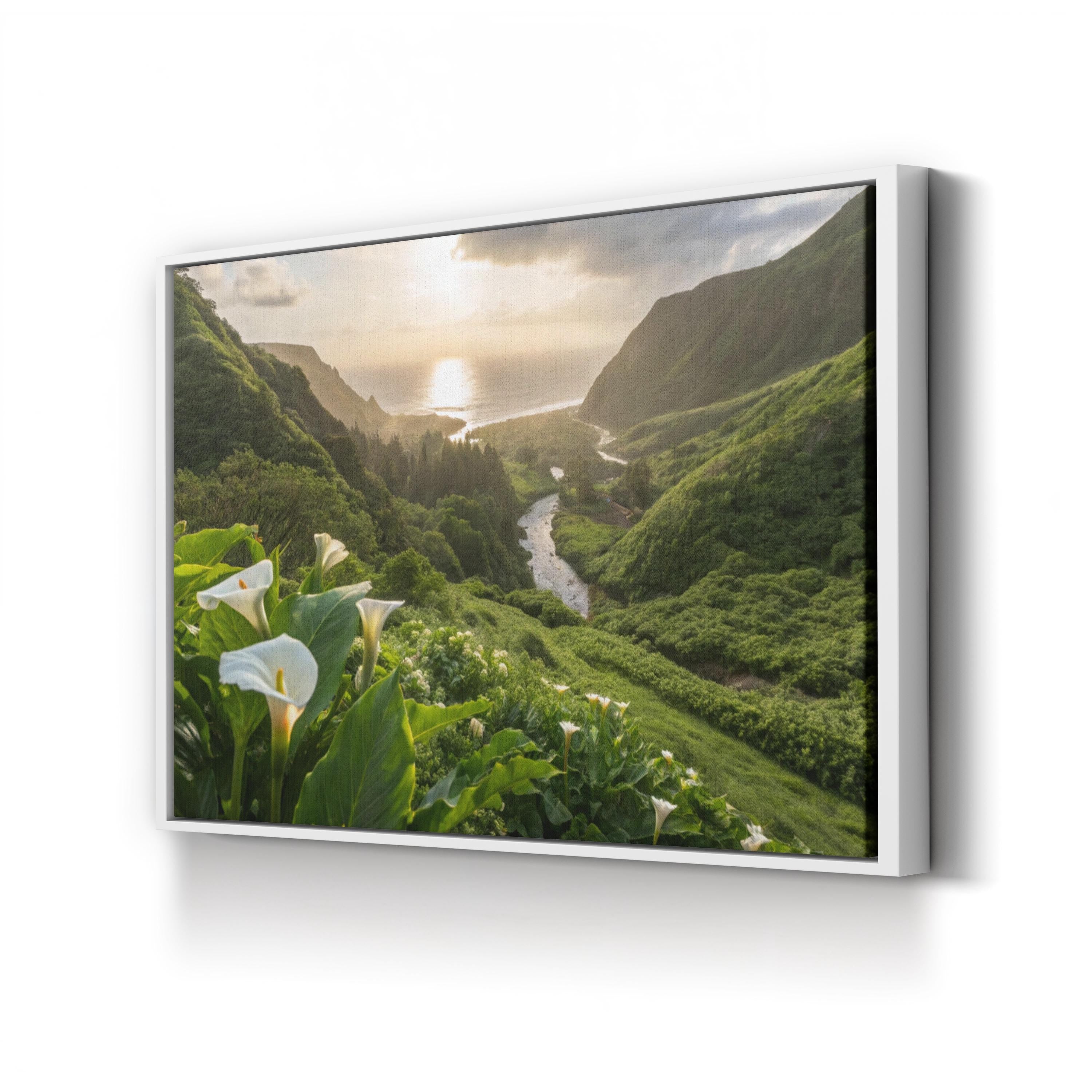 Calla Lily Valley – Vintage Photography Wall Art | Carmel Floral Landscape Canvas Print