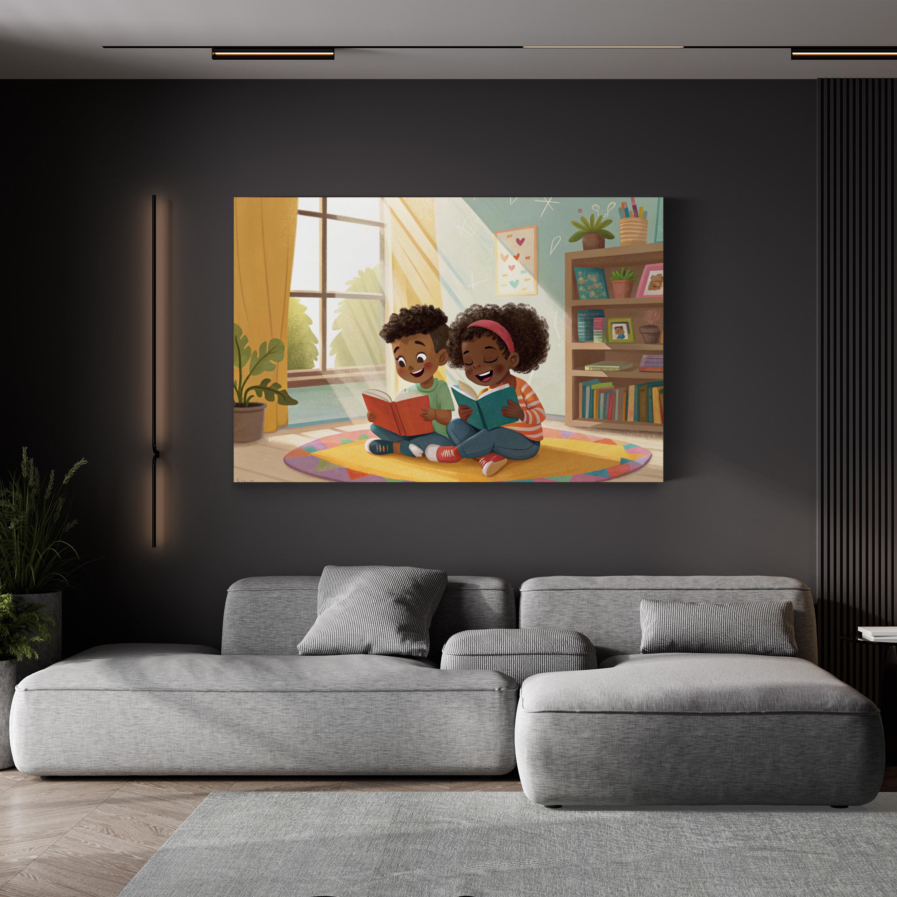 Storytime Companions – Period Illustration Wall Art | Nursery Canvas Print