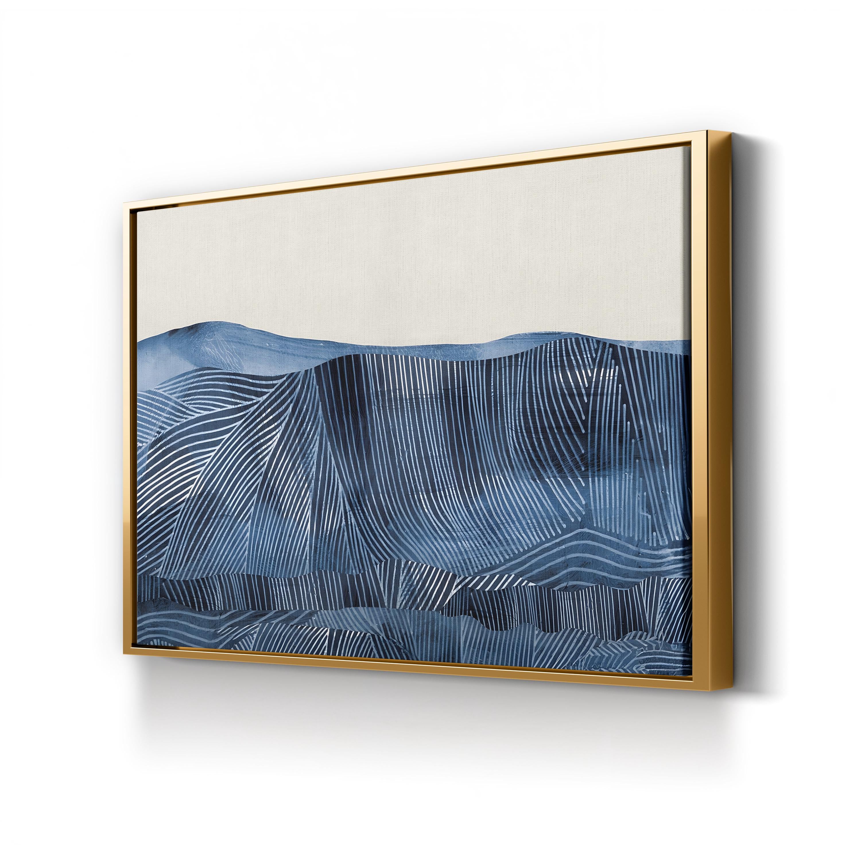 Harvest – Framed Contemporary Abstract Landscape Canvas Art by Dan Hobday