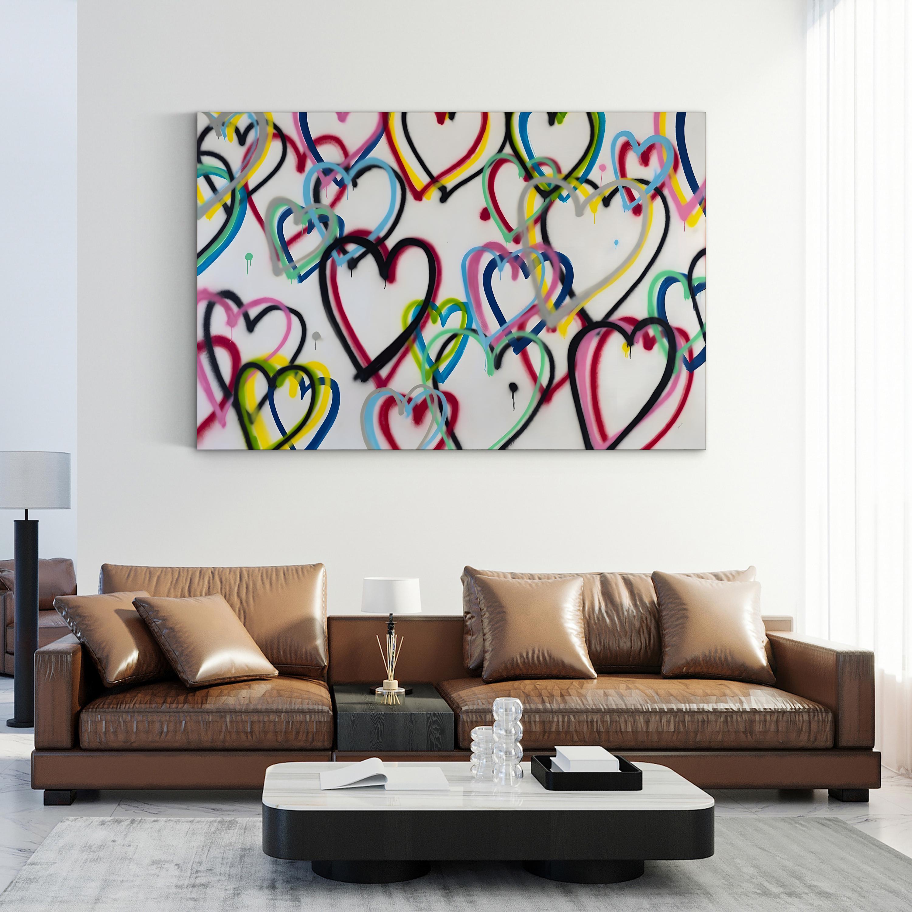 Soul and Colorful Expressionist Heart by Sydney Edmunds