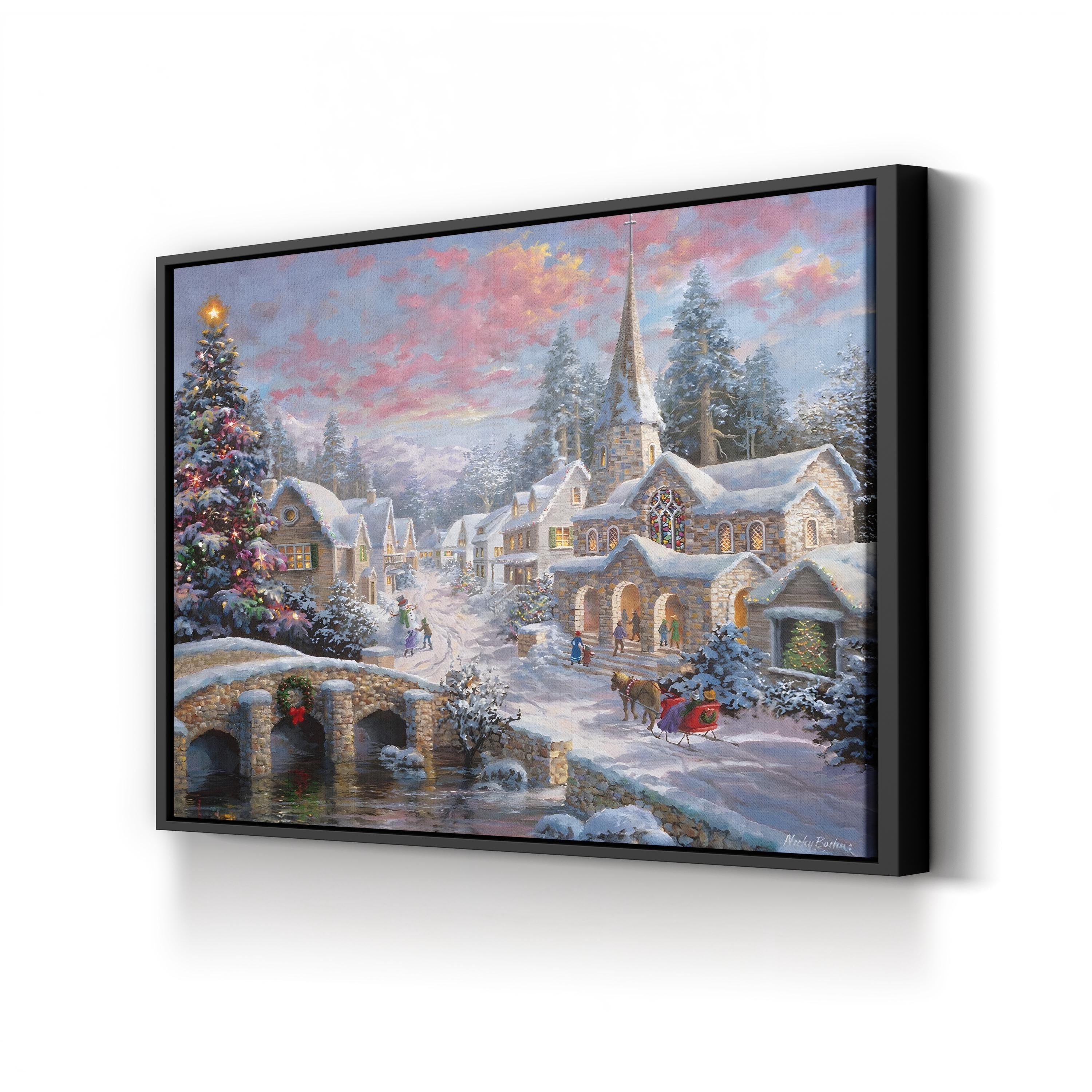 Heaven On Earth Picturesque Christmas Wall Art by Nicky Boehme