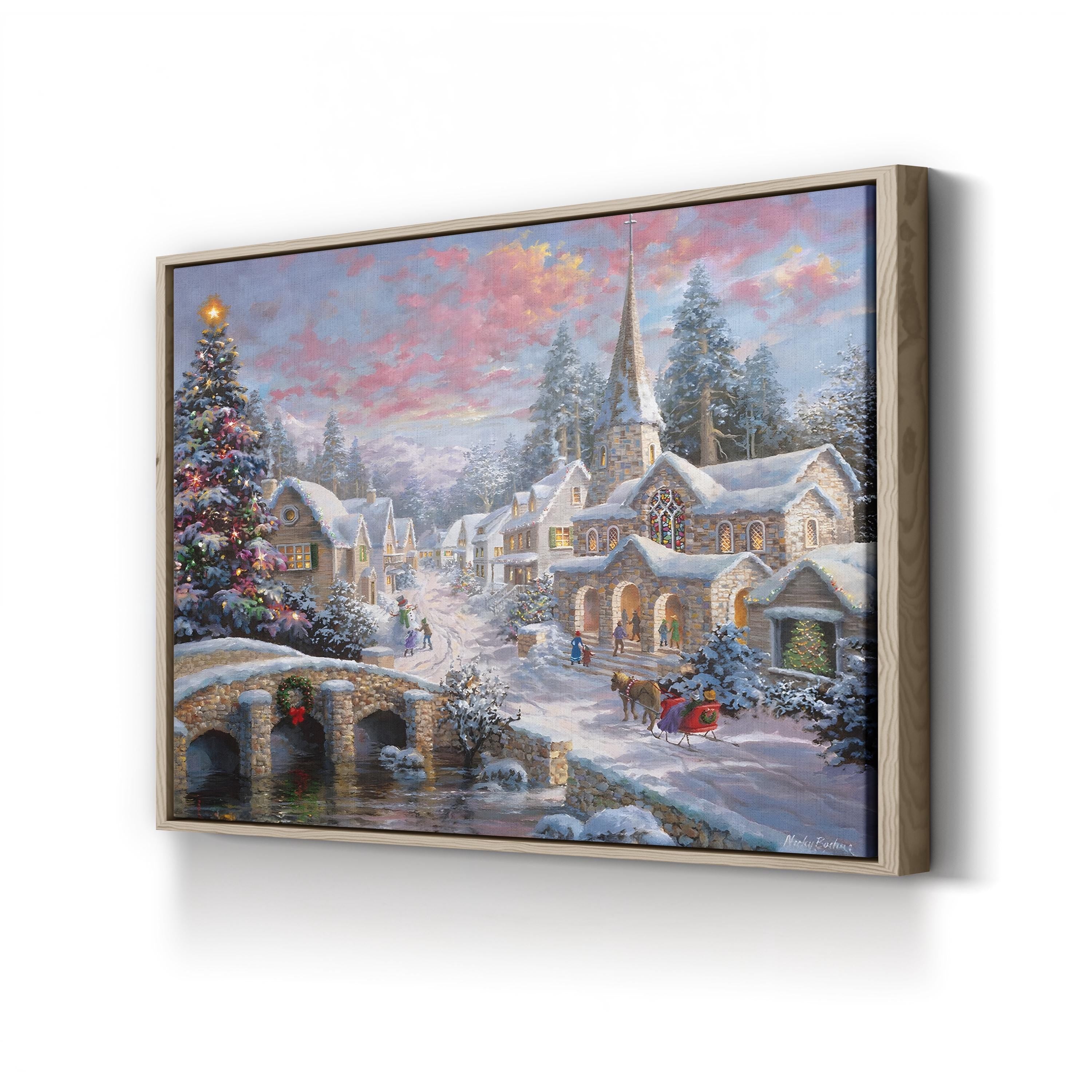 Heaven On Earth Picturesque Christmas Wall Art by Nicky Boehme