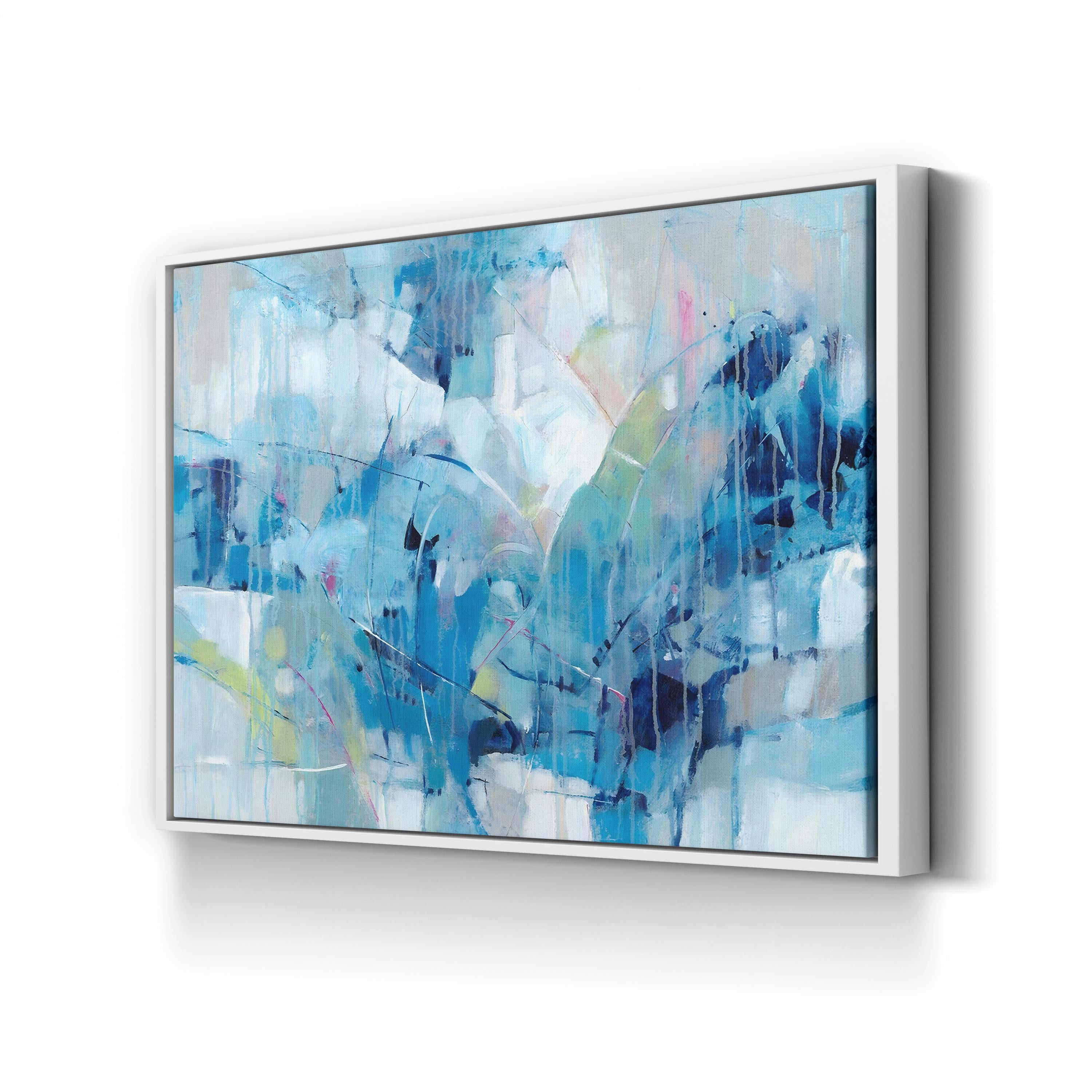 Ice Breaker I Wall Art by Tim O'Toole – Cool Blue Contemporary Abstract Canvas