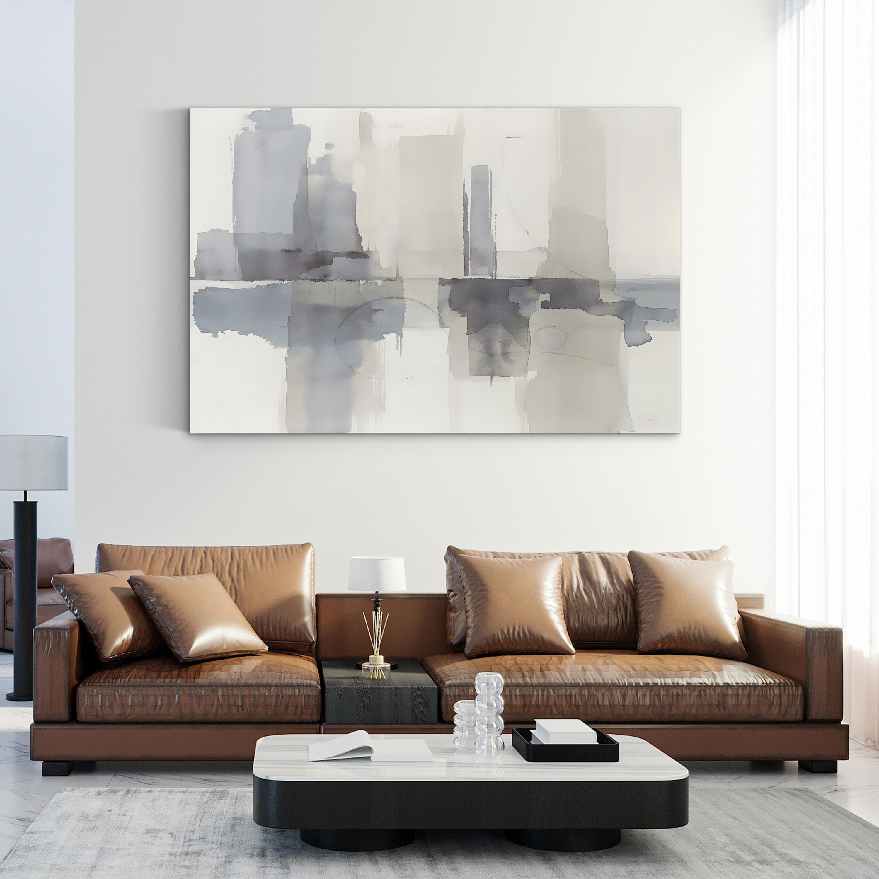 Improvisation II Gray Crop Wall Art by Mike Schick