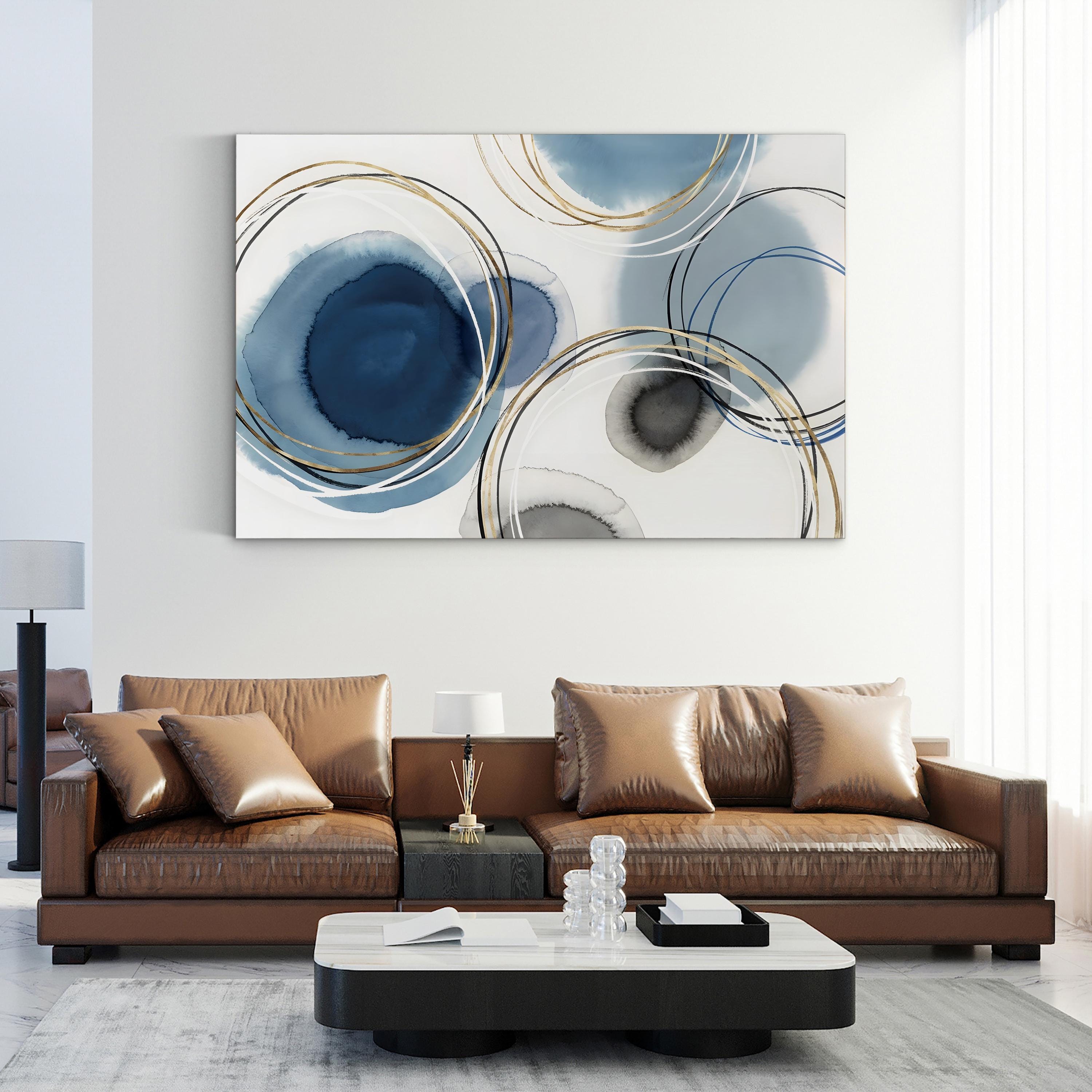 Infinity Indigo I Abstract Canvas Wall Art by Isabelle Z