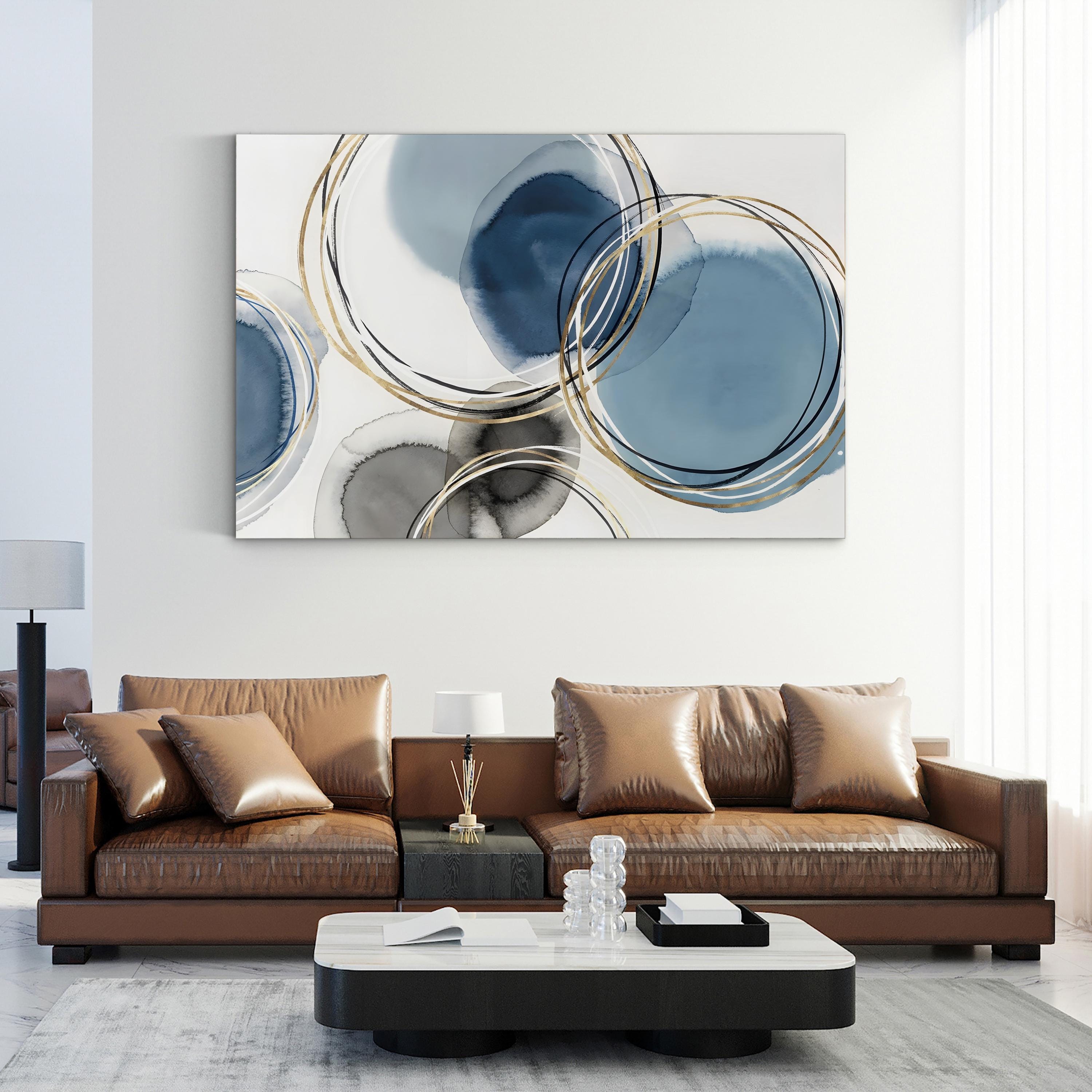 Infinity Indigo II Abstract Canvas Wall Art by Isabelle Z