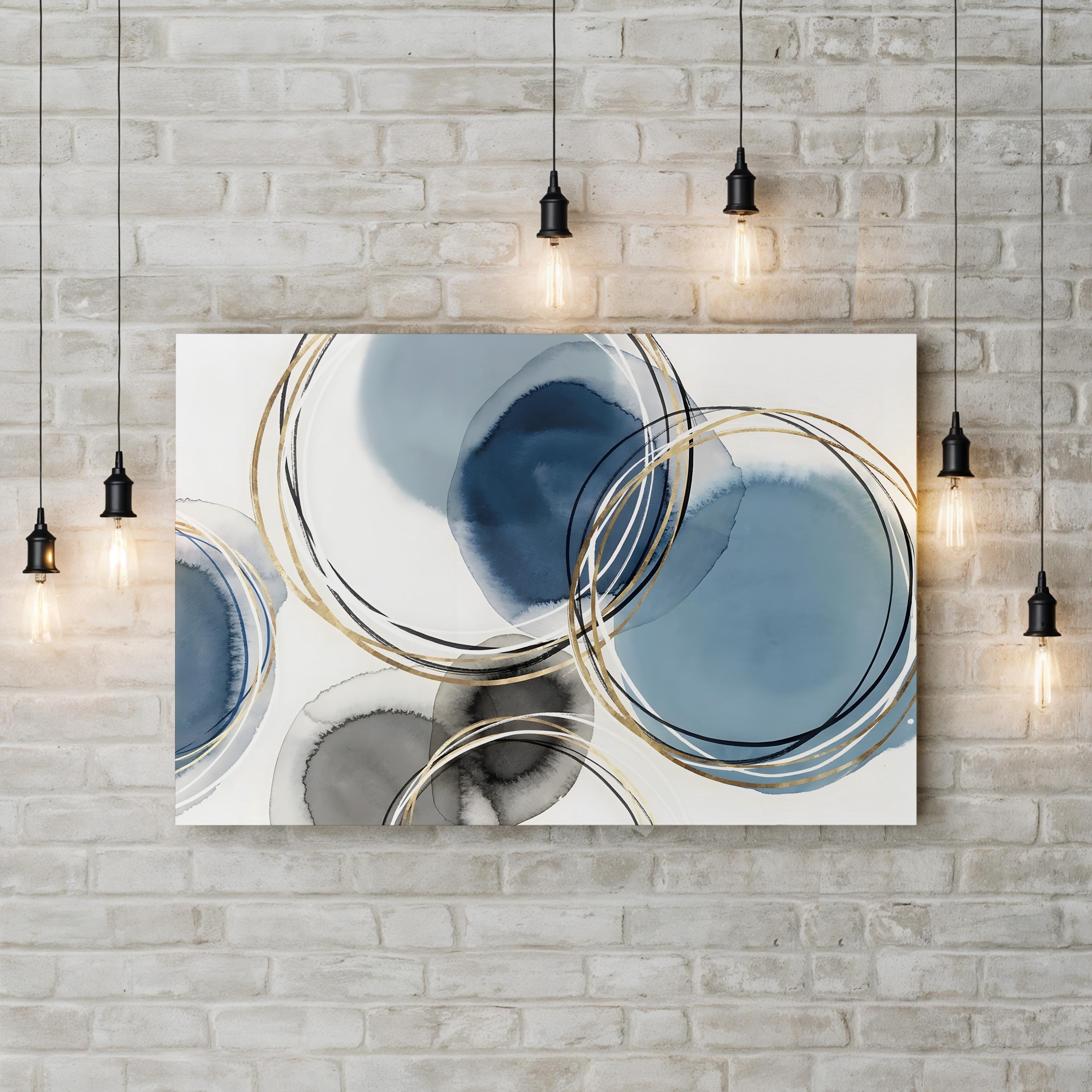Infinity Indigo II Abstract Canvas Wall Art by Isabelle Z