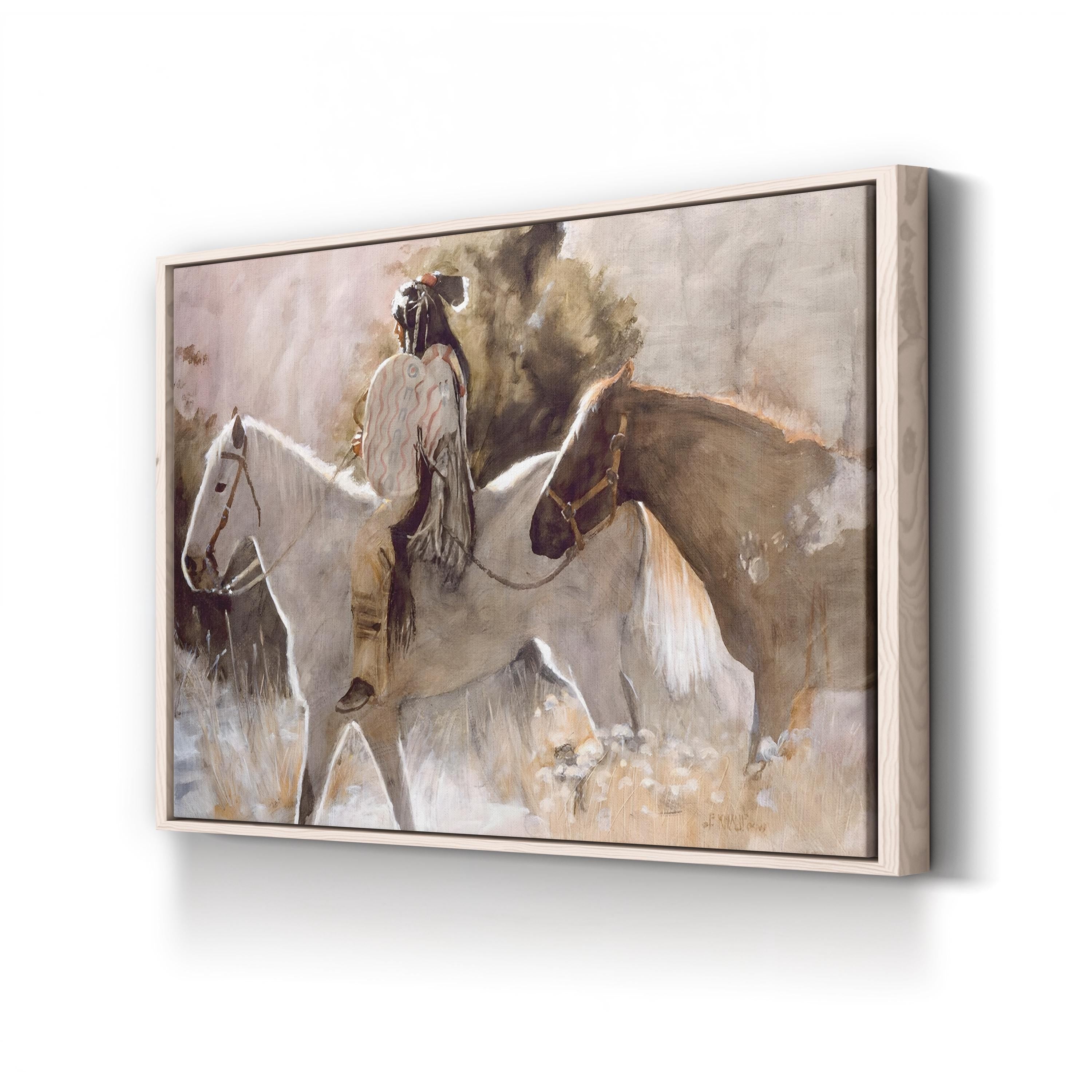 In the Lead, Native American Western Horse Wall Art by J.E. Knauf