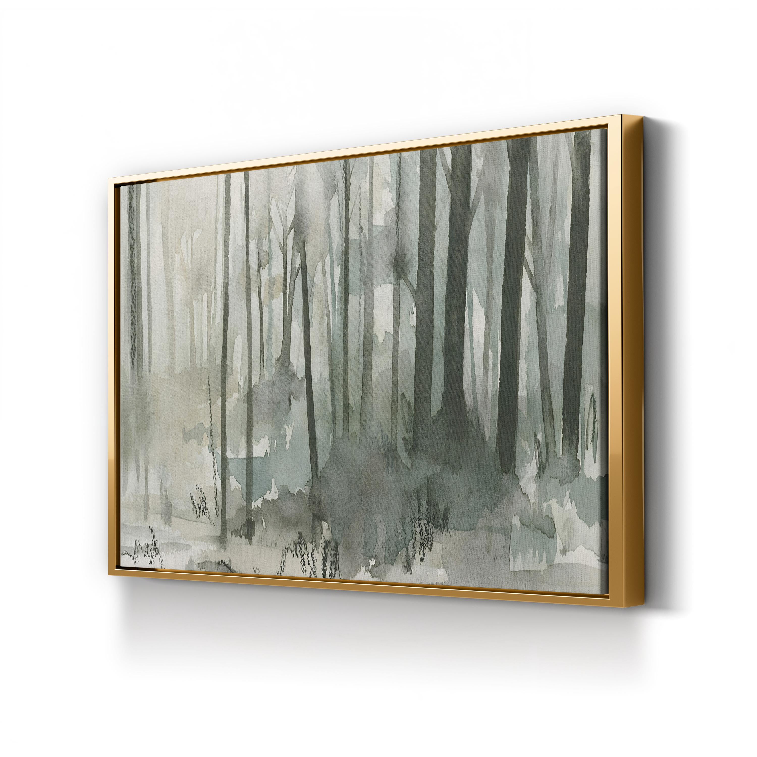 Into the Woods II Wall Art – Contemporary Forest Landscape Canvas by Emma Caroline