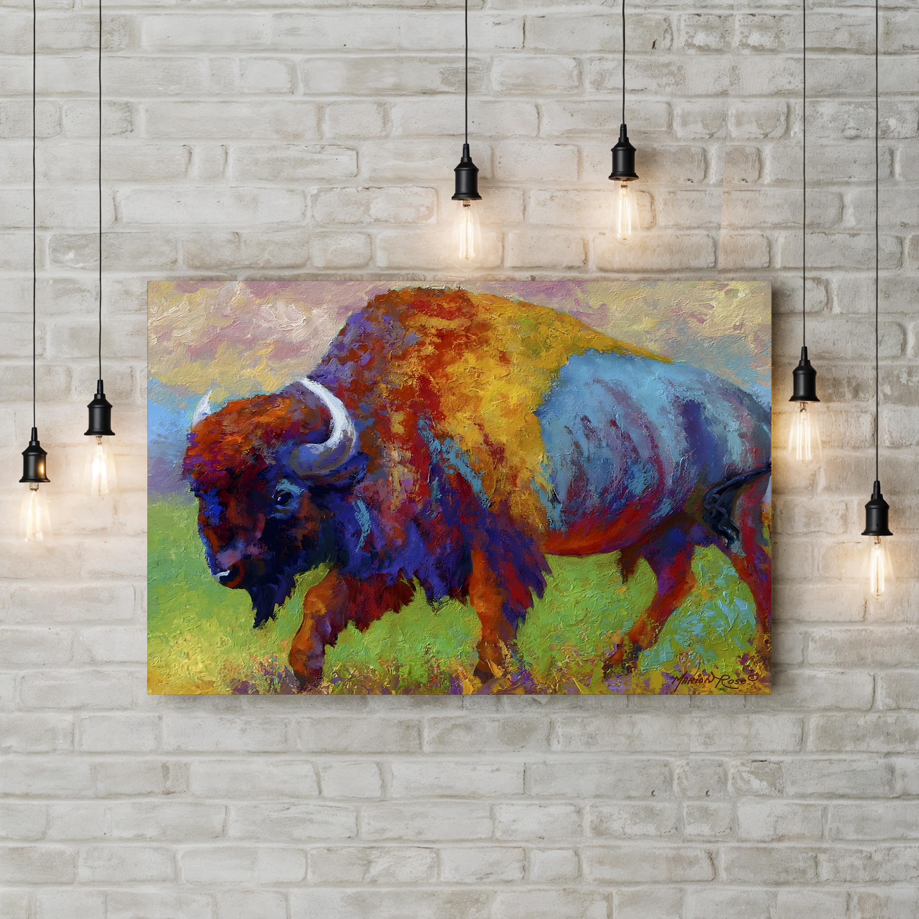 Journey Unknown Bison by Marion Rose