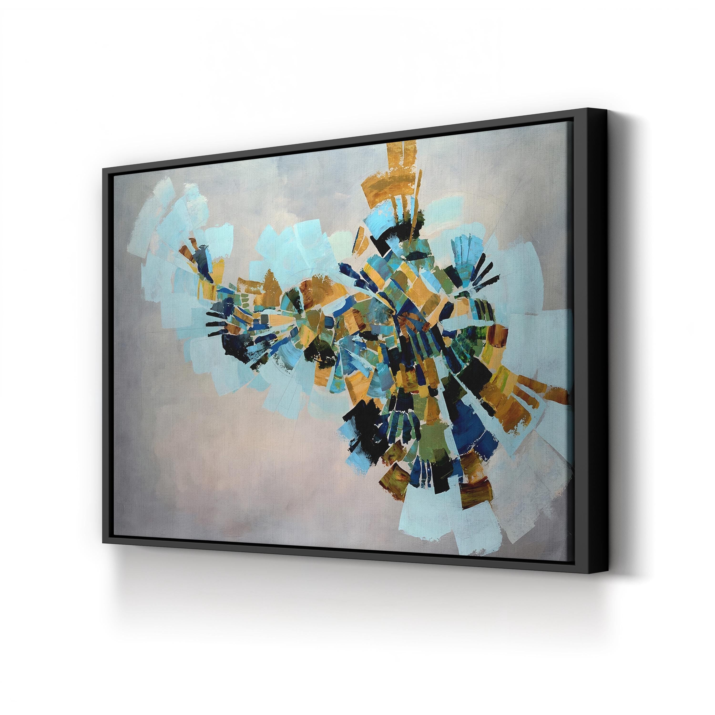 Kaleidoscope by Kari Taylor canvas print in Black Framed Canvas