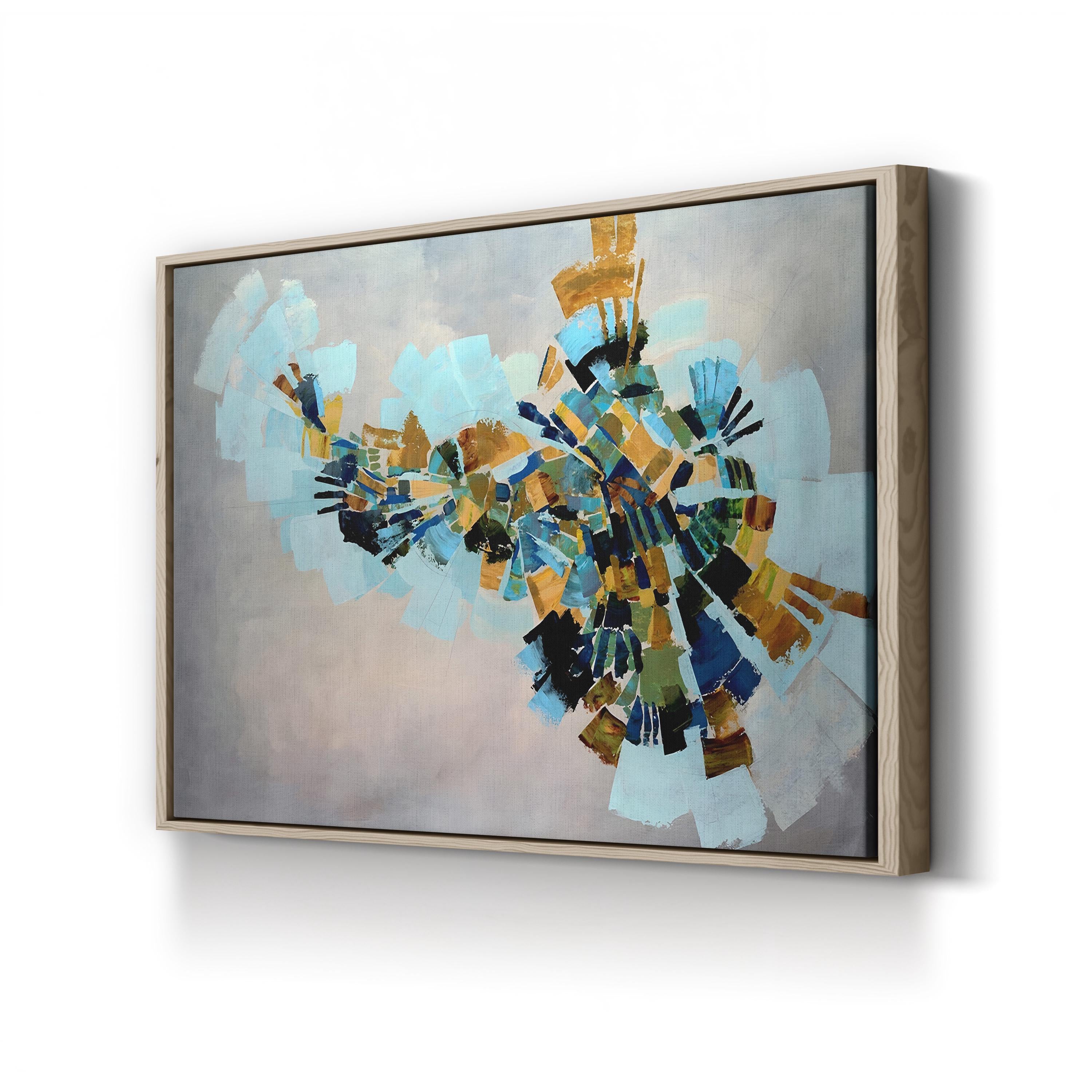 Kaleidoscope by Kari Taylor canvas print in Oak Framed Canvas