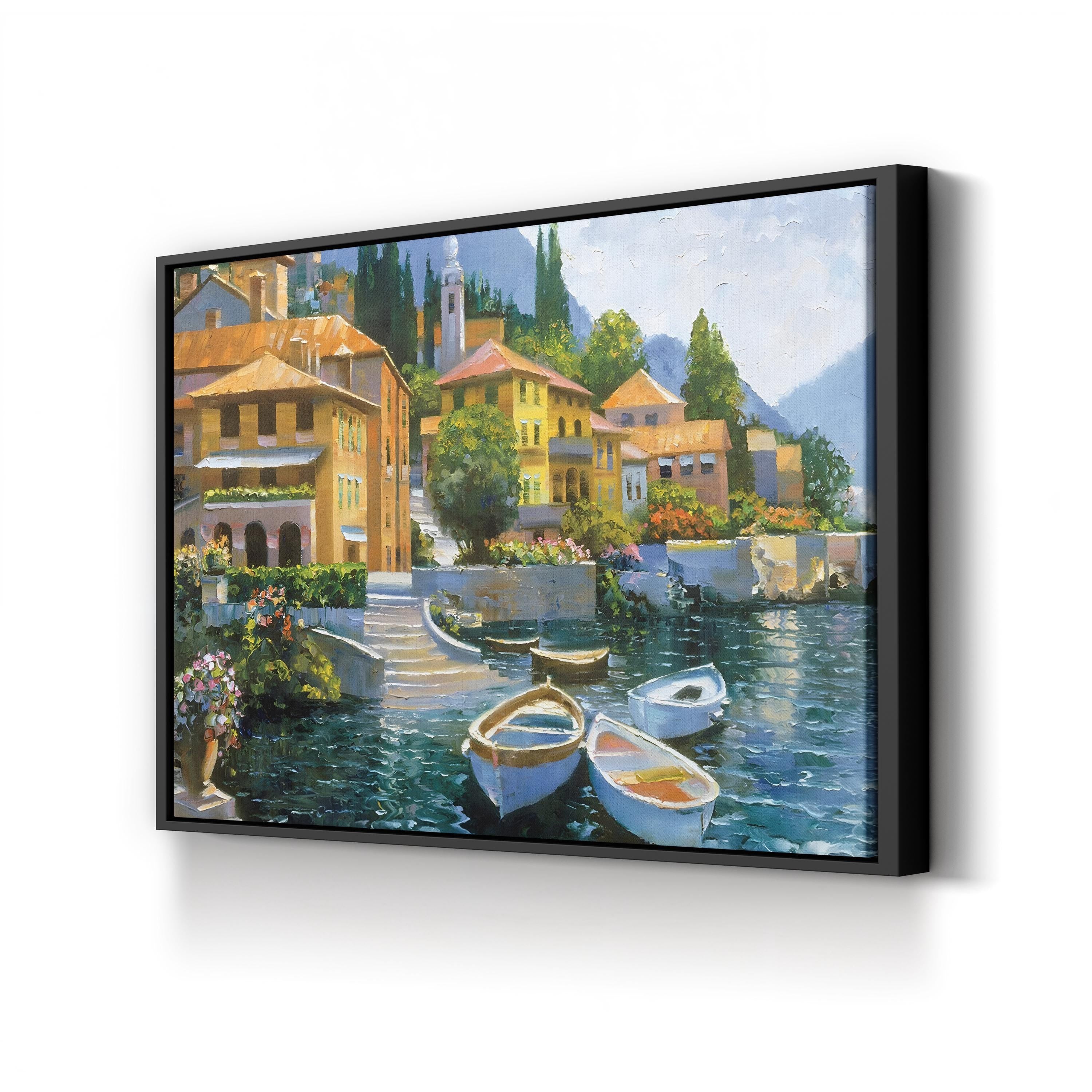 Lake Como Landing, Lake Como, Lombardy, Italy Wall Art by Howard Behrens