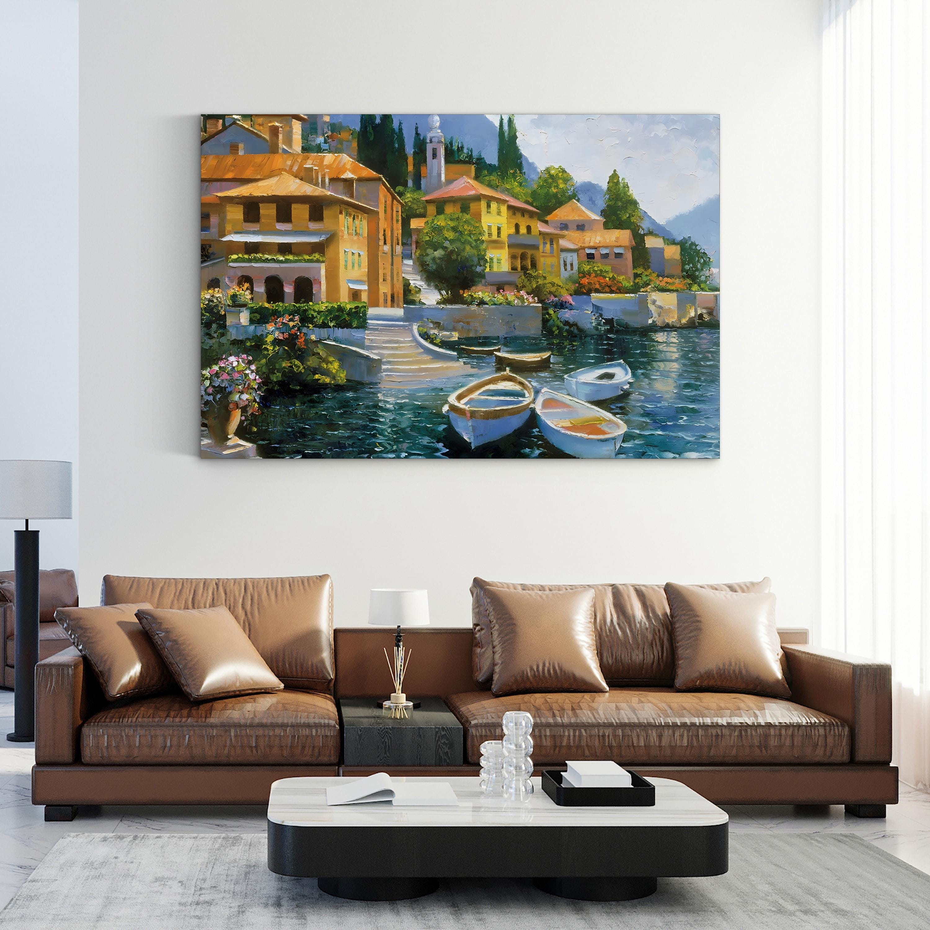 Lake Como Landing, Lake Como, Lombardy, Italy Wall Art by Howard Behrens
