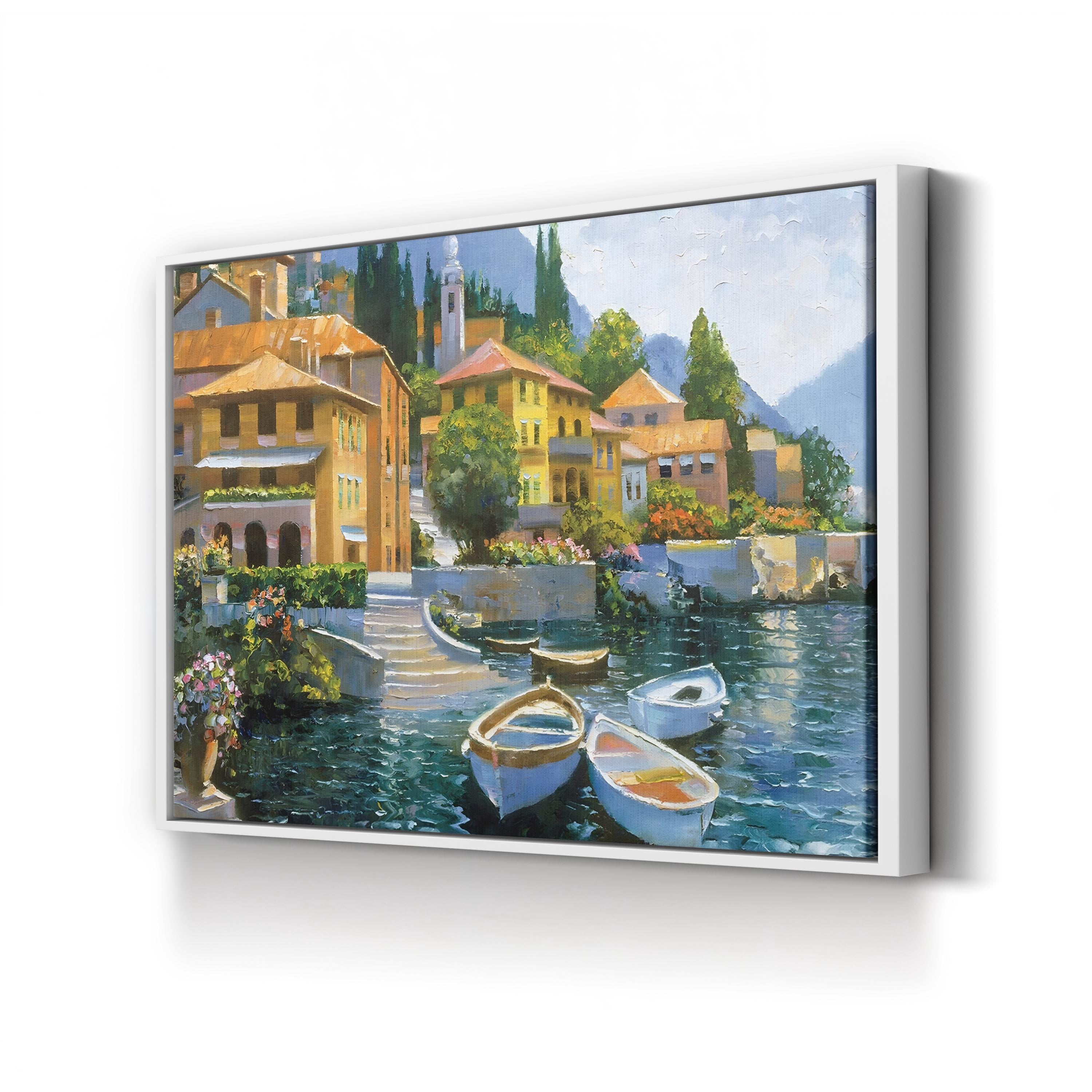 Lake Como Landing, Lake Como, Lombardy, Italy Wall Art by Howard Behrens