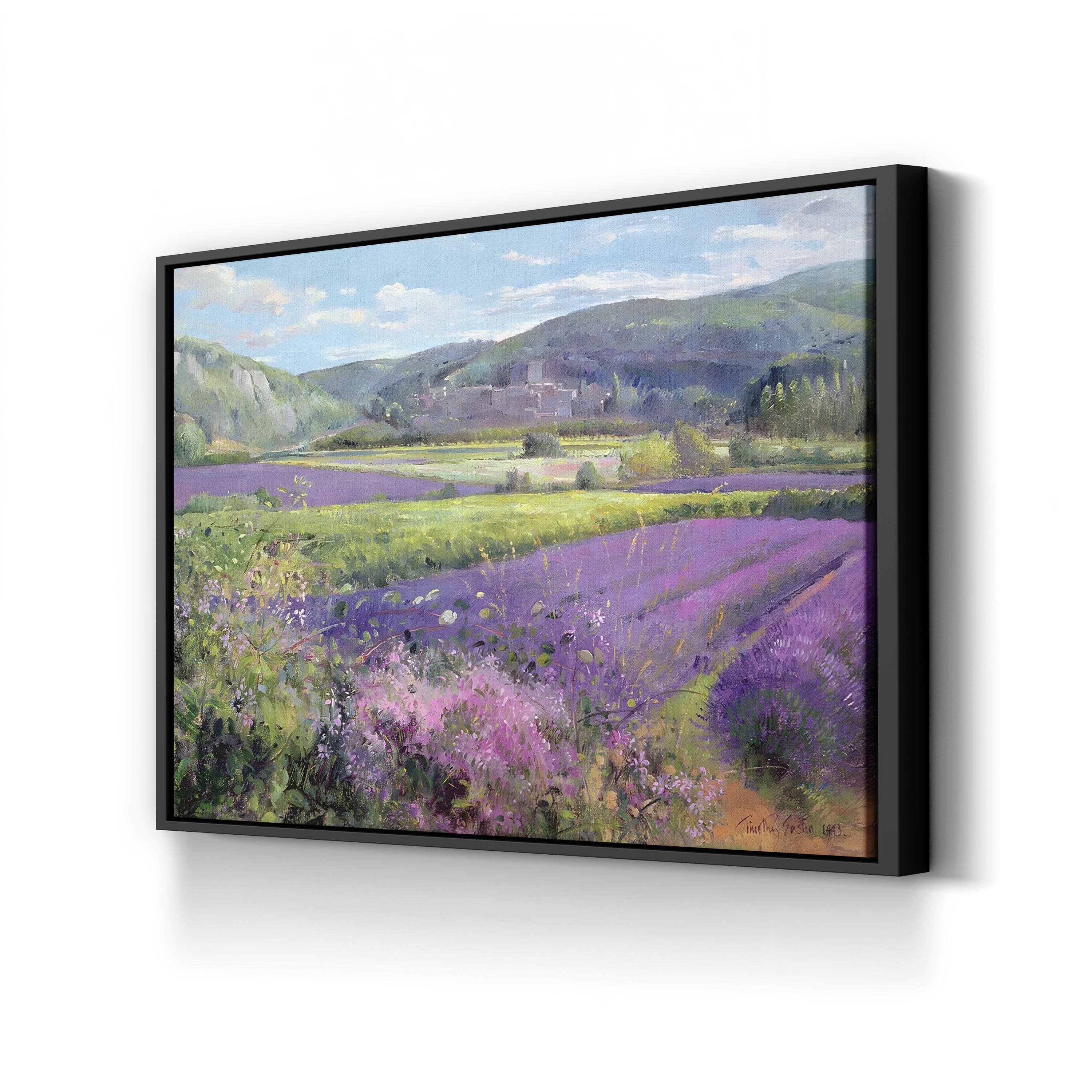 Lavender Fields in Old Provence Canvas Art by Timothy Easton