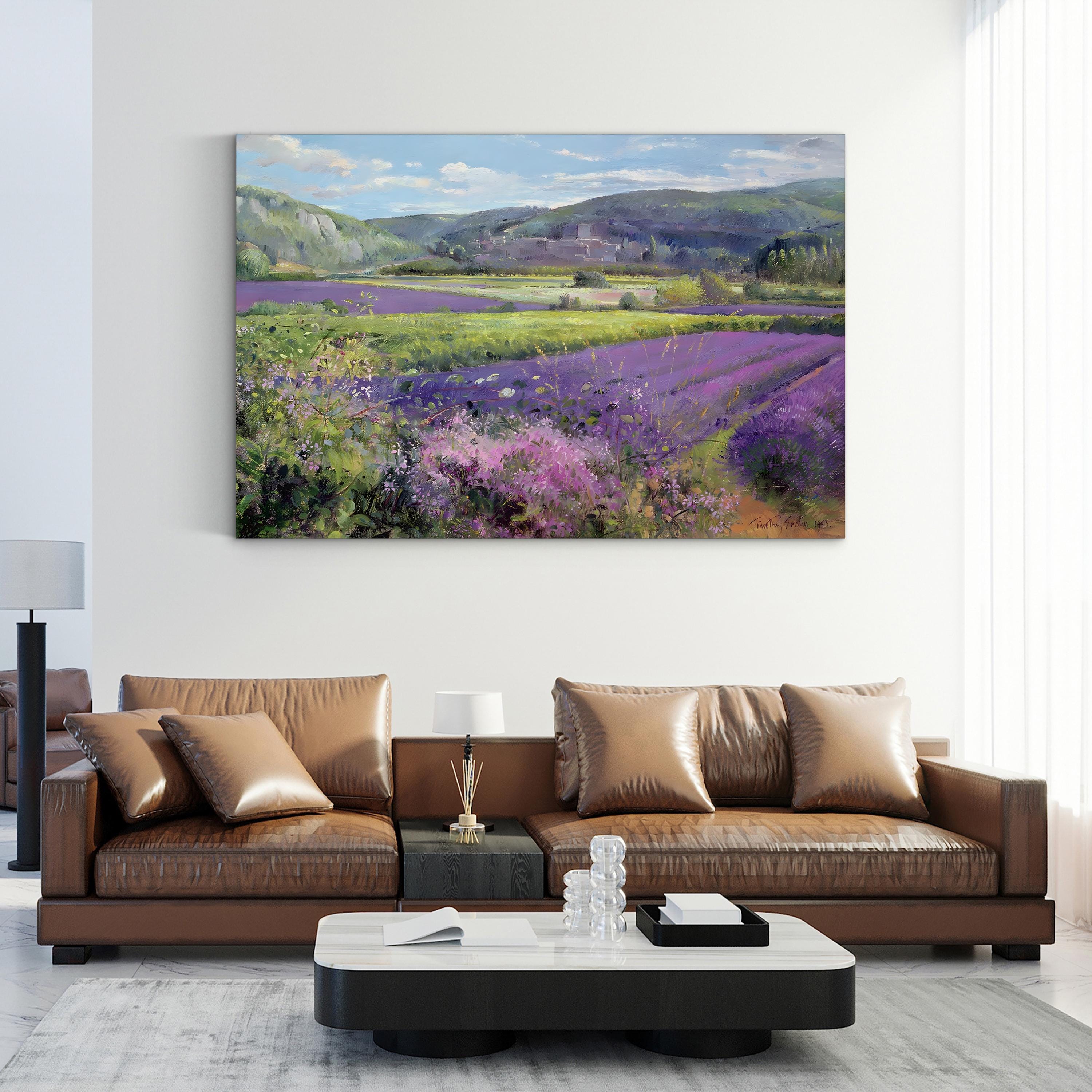 Lavender Fields in Old Provence Canvas Art by Timothy Easton