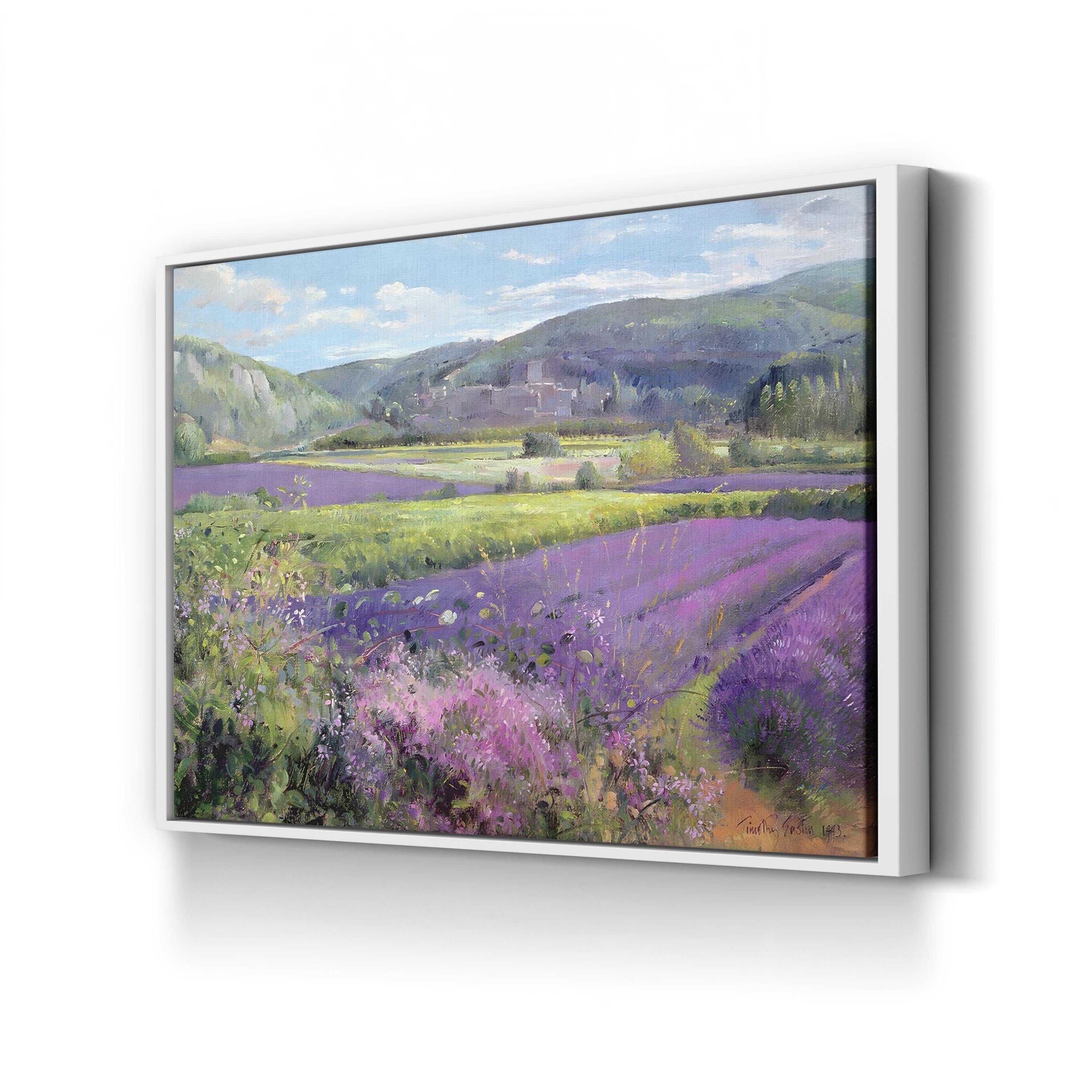 Lavender Fields in Old Provence Canvas Art by Timothy Easton
