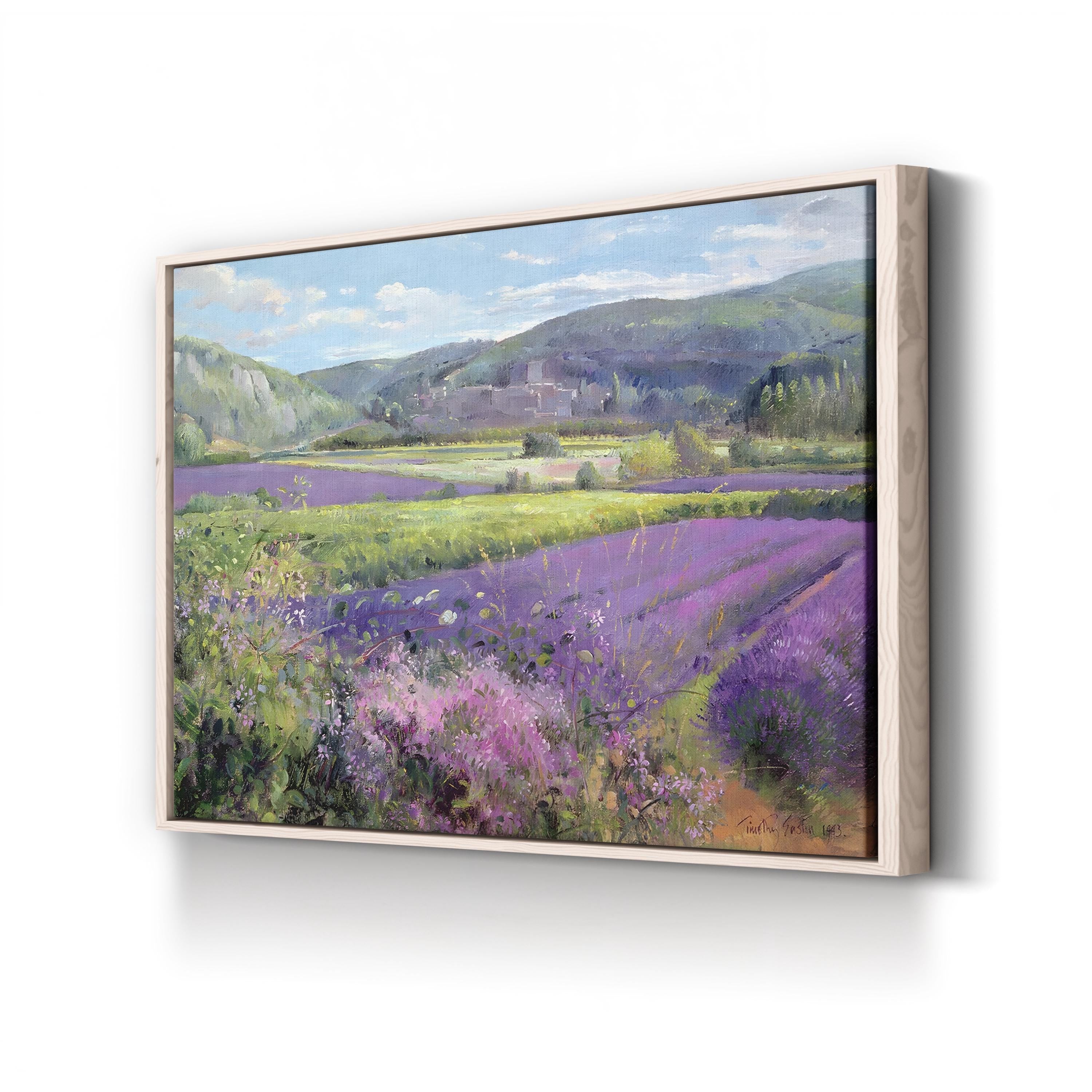 Lavender Fields in Old Provence Canvas Art by Timothy Easton