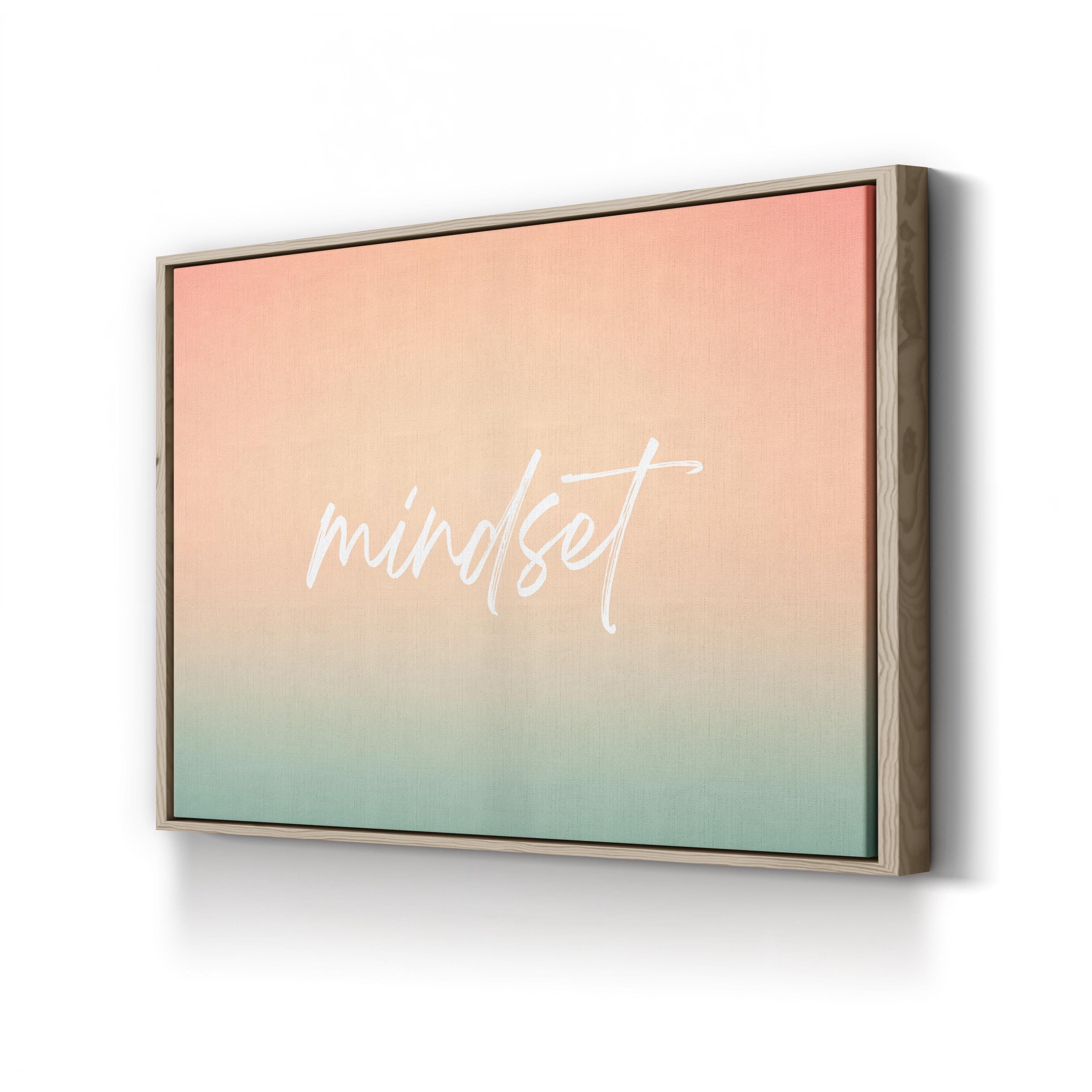 Summer Mindset Coastal Typography – Typographic Wall Art | Motivational Canvas Print