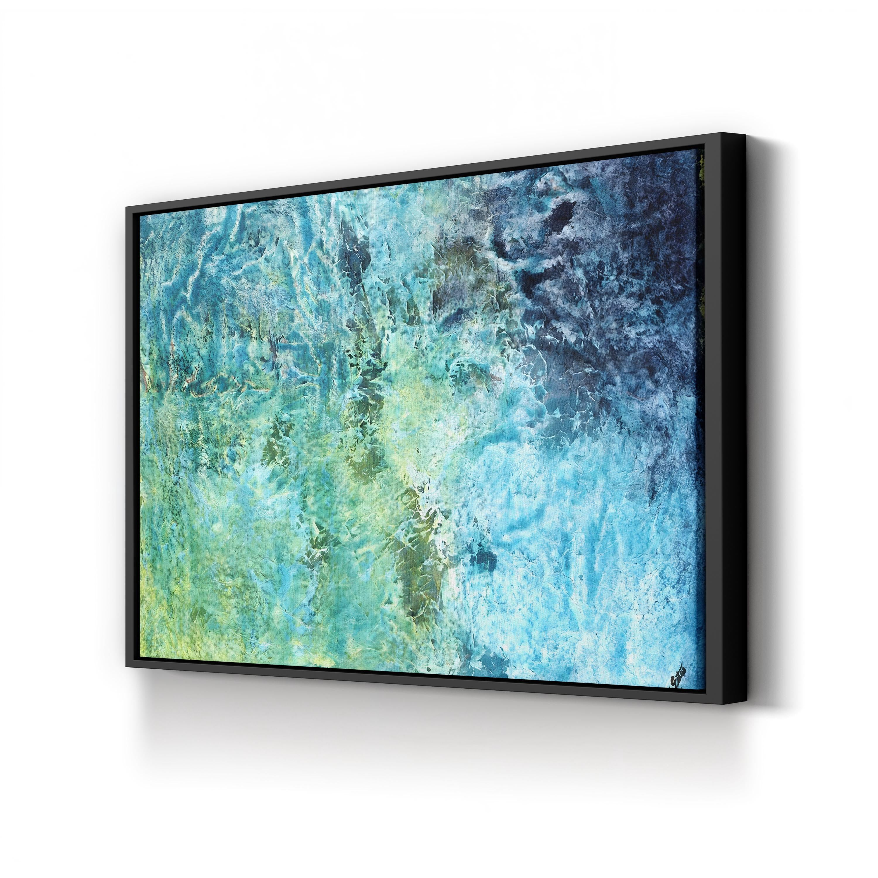 Little Ocean Canvas Art – Tyson Estes Contemporary Abstract Coastal Seascape Print
