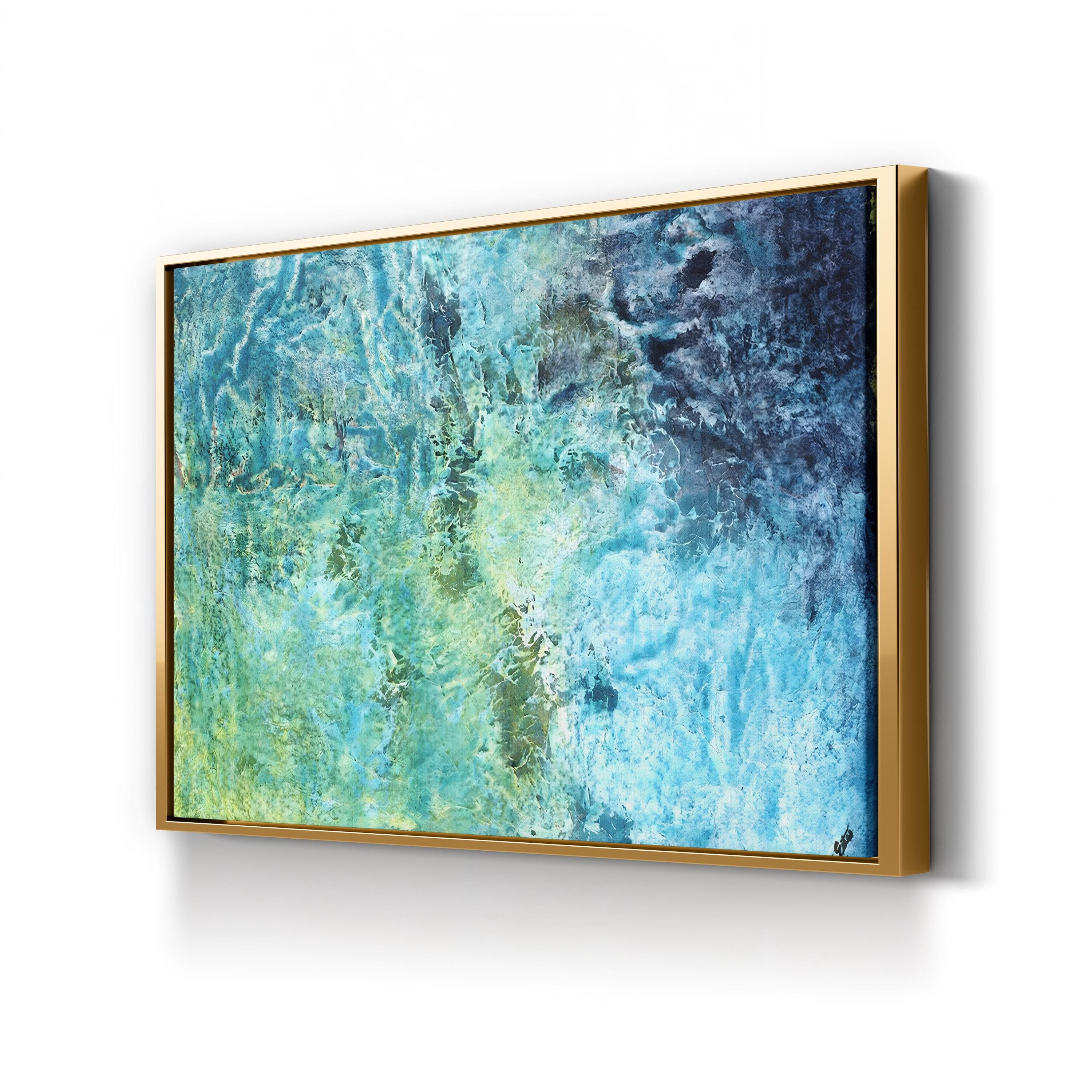 Little Ocean Canvas Art – Tyson Estes Contemporary Abstract Coastal Seascape Print
