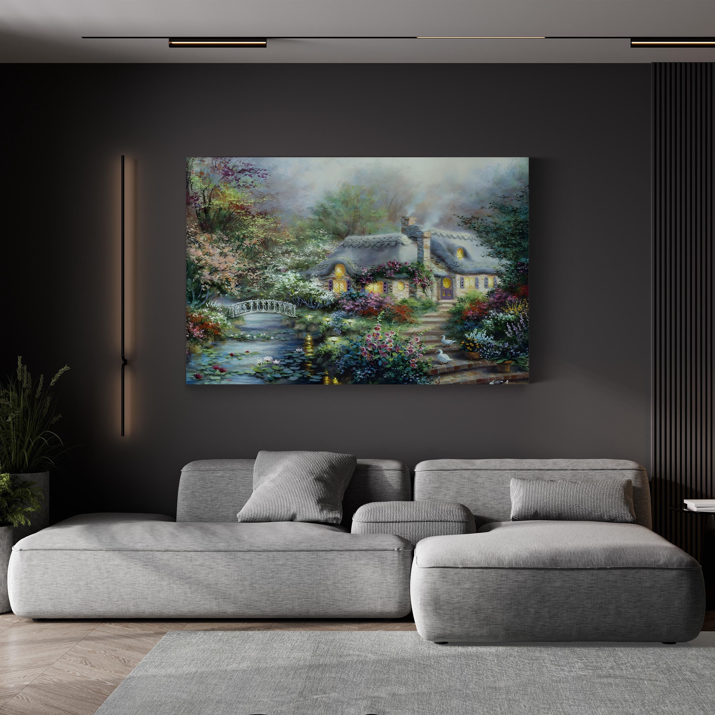 Little River Cottage by Nicky Boehme canvas print in Gallery Canvas