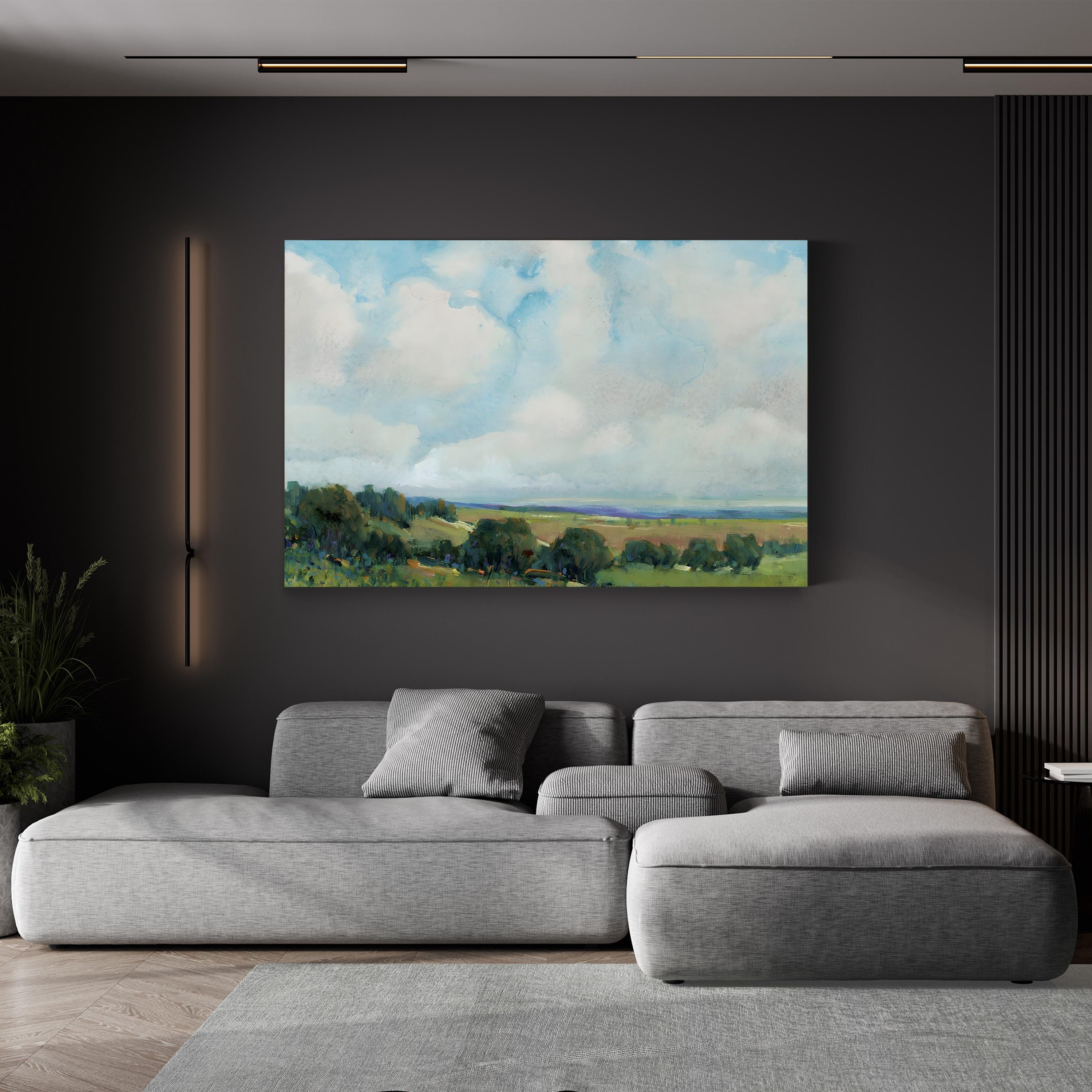 Looming Clouds I Wall Art – Contemporary Countryside Cloudscape by Tim O’Toole