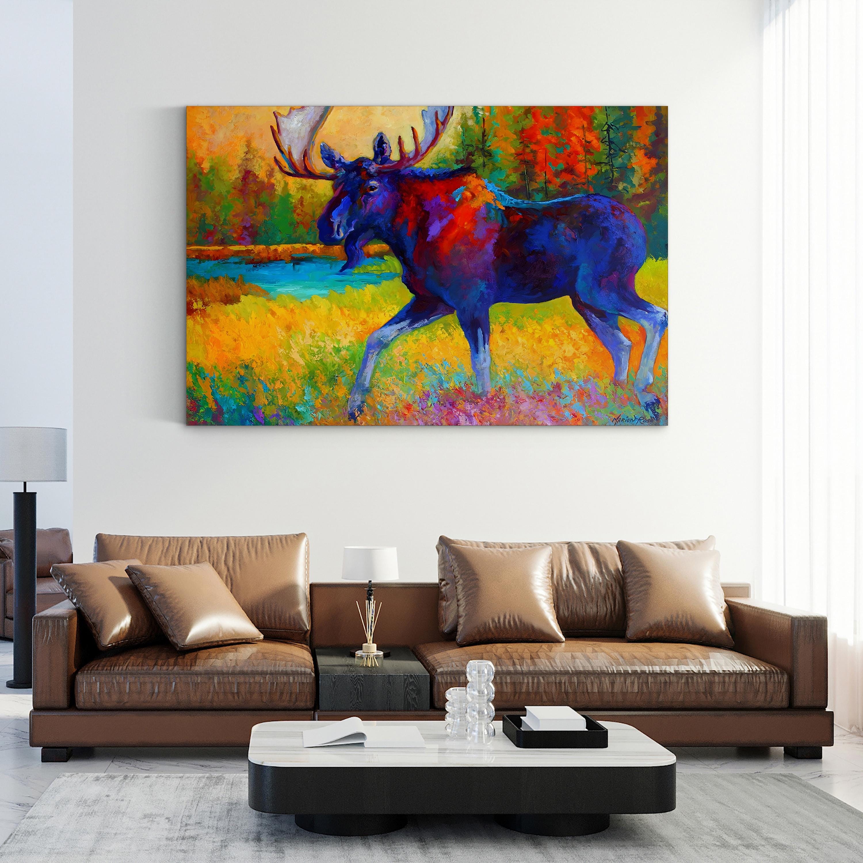 Majestic Moose Wall Art by Marion Rose