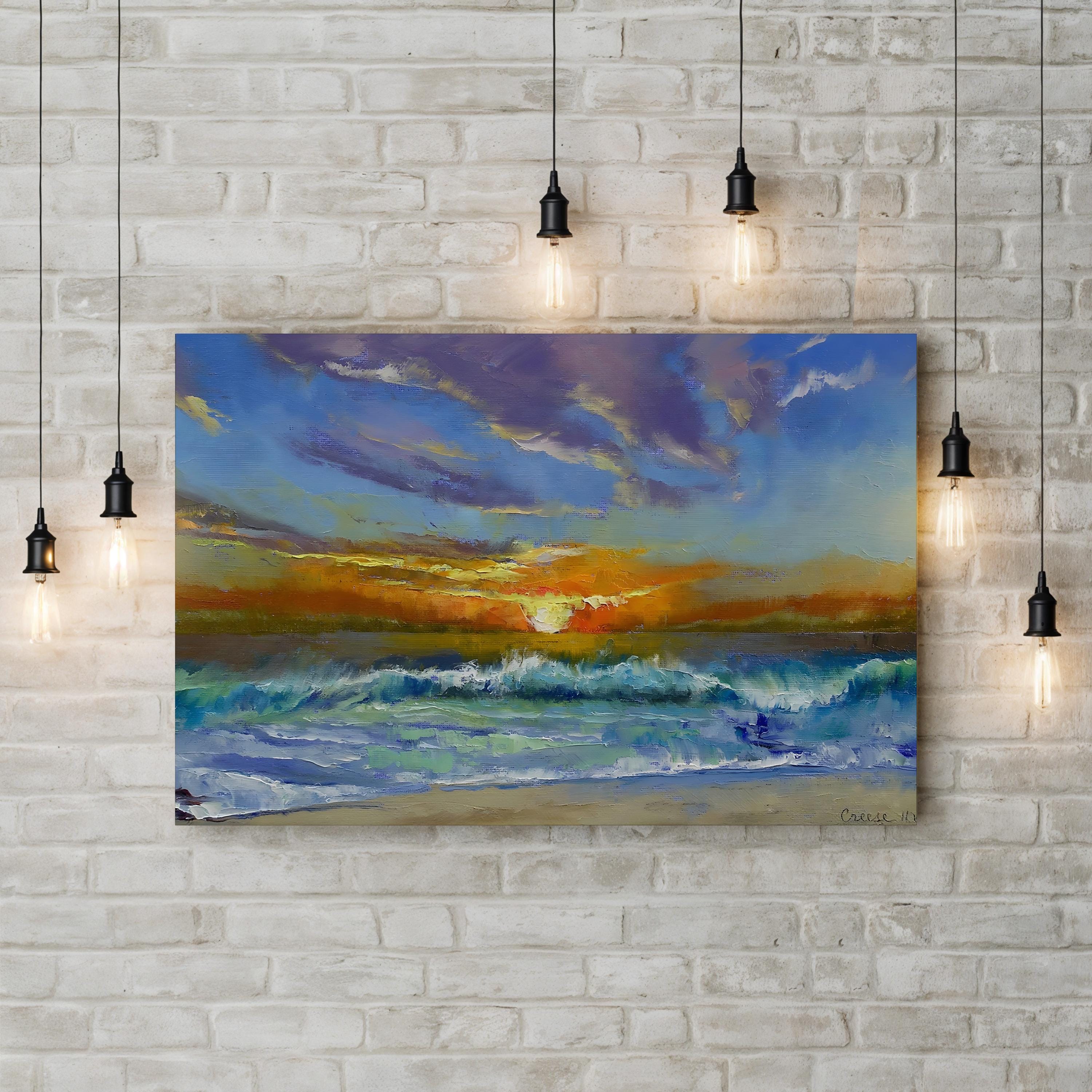 Malibu Beach Sunset Wall Art by Michael Creese