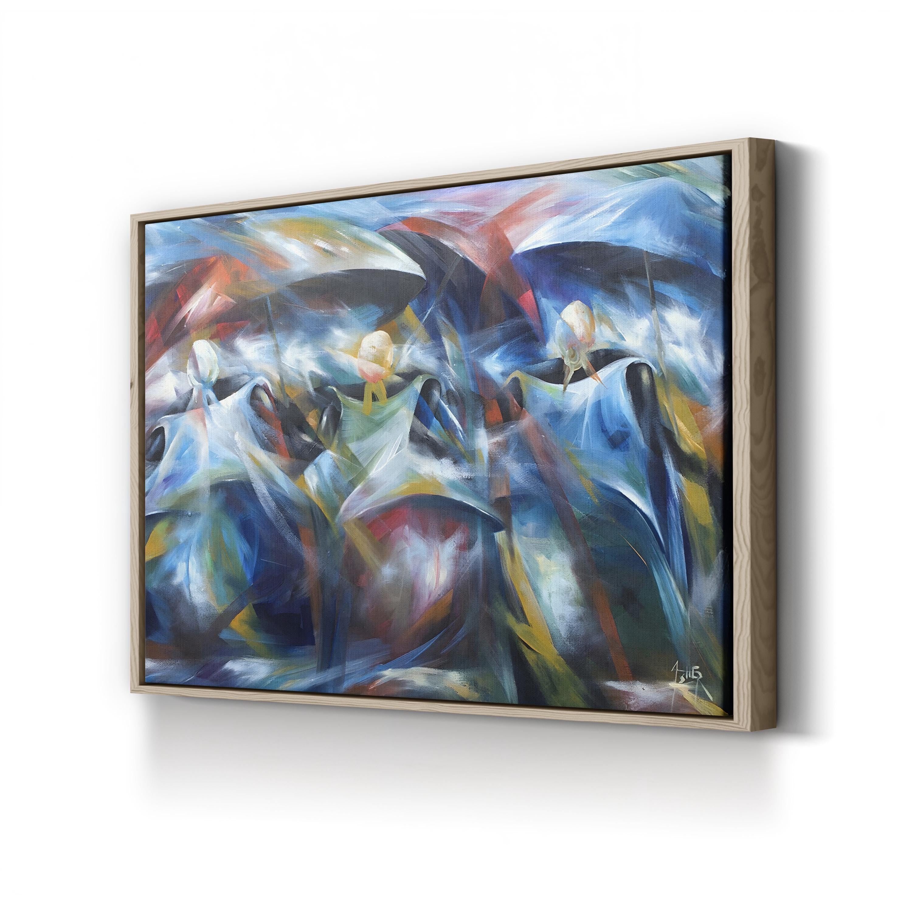 Market Day III (2009) Wall Art by Prince Asher – Contemporary Urban Abstract Canvas
