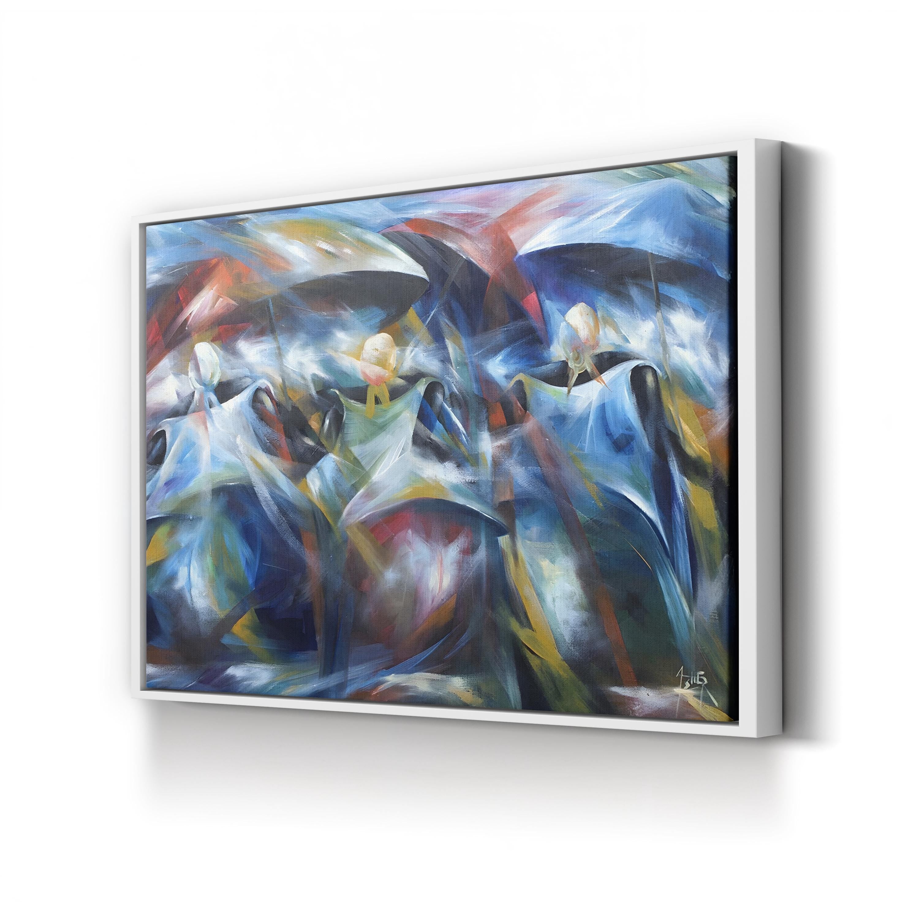 Market Day III (2009) Wall Art by Prince Asher – Contemporary Urban Abstract Canvas