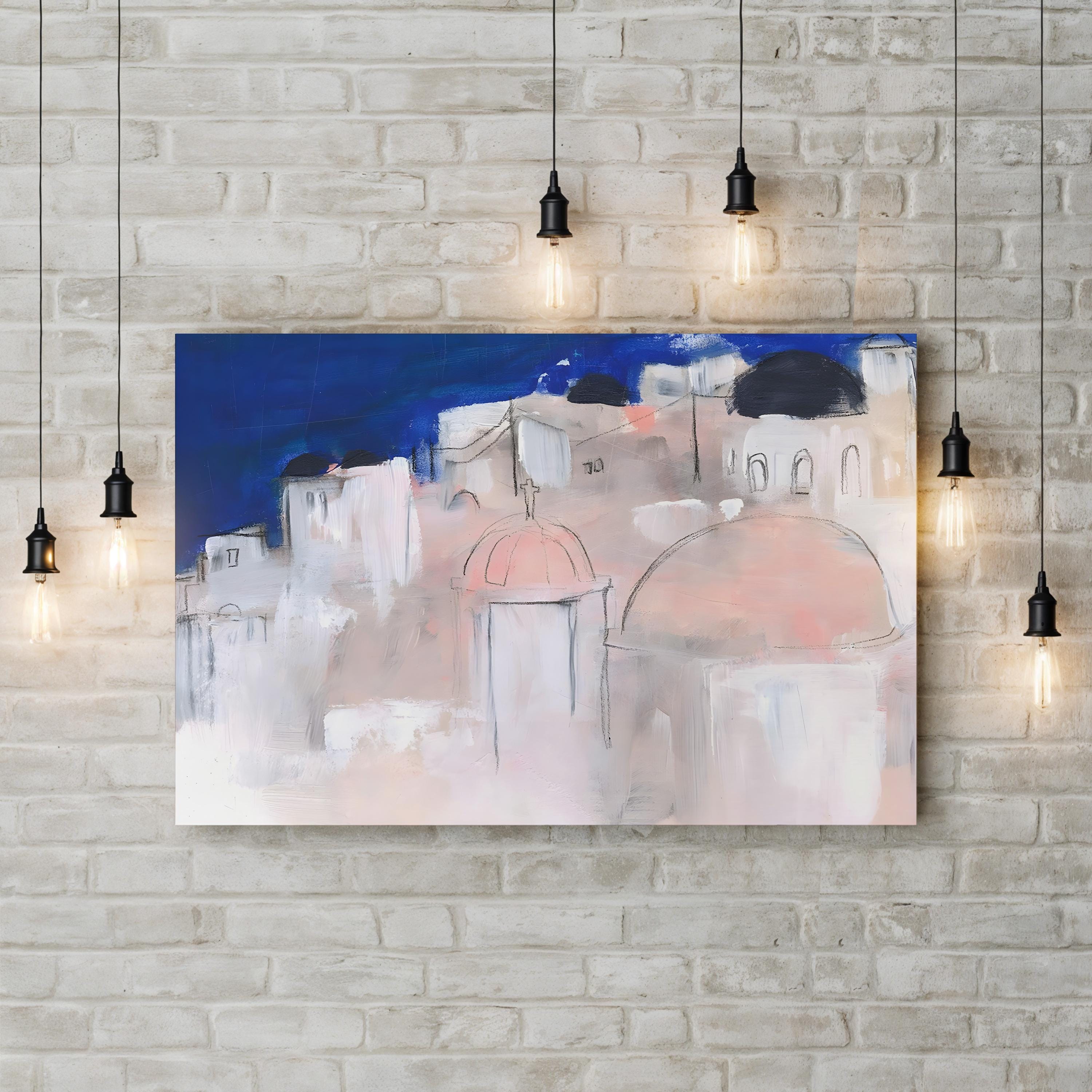 Mediterranean Blue II Coastal Abstract – Jennifer Paxton Parker Wall Art | Contemporary Canvas Print