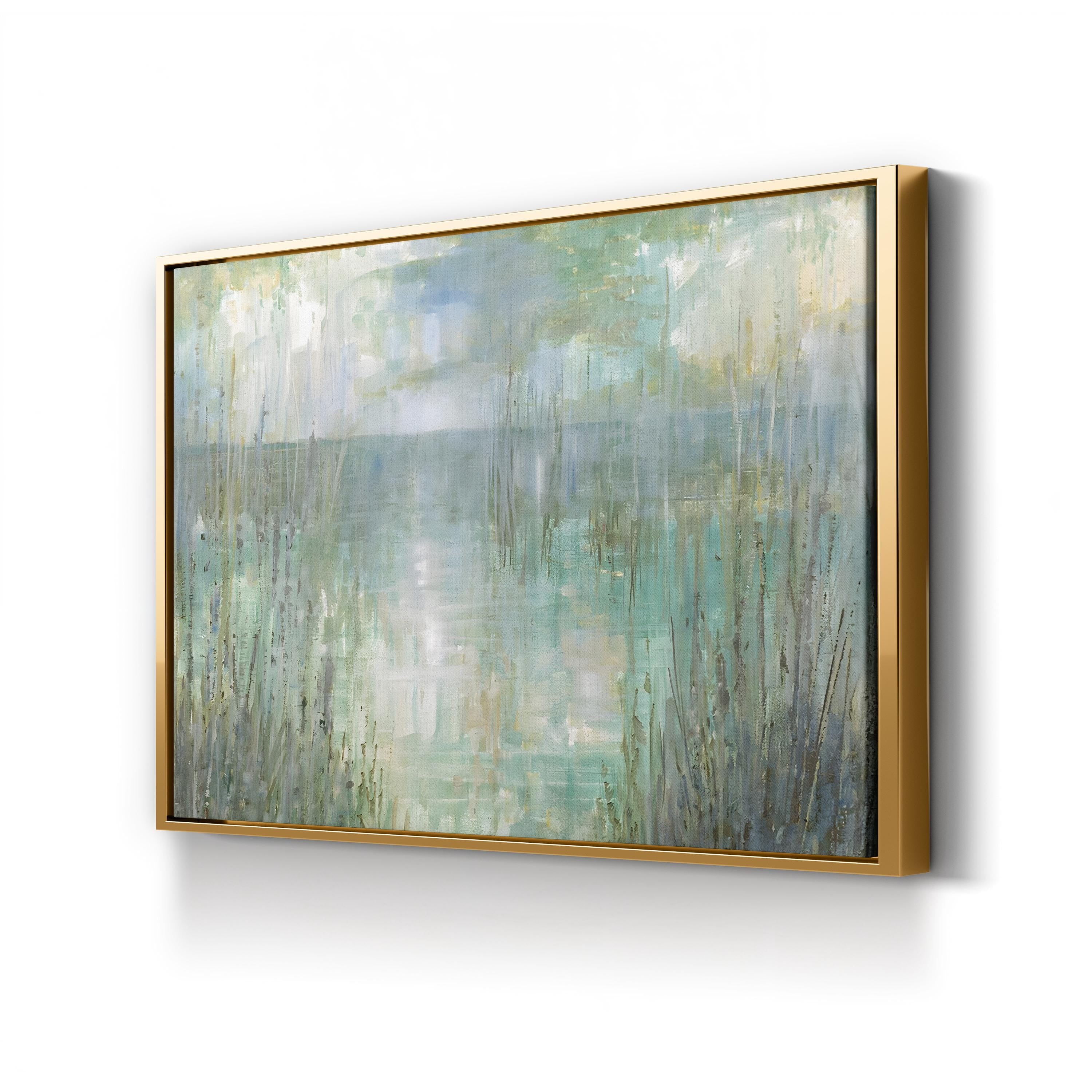 Morning Reflection Canvas Art – Abstract Coastal Landscape by Ruane Manning