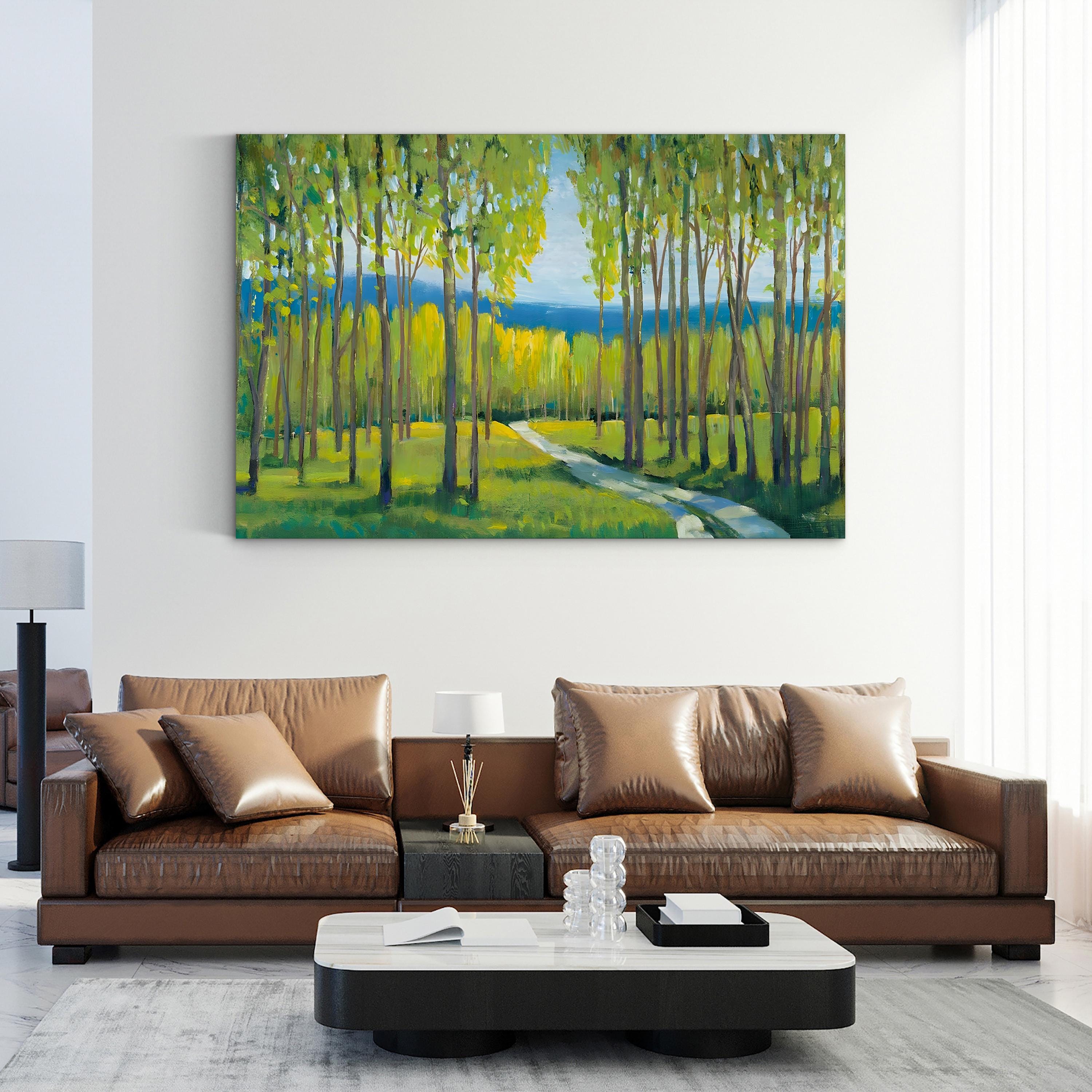 Morning Stroll I Woodland Path – Tim O’Toole Wall Art | Contemporary Landscape Canvas Print