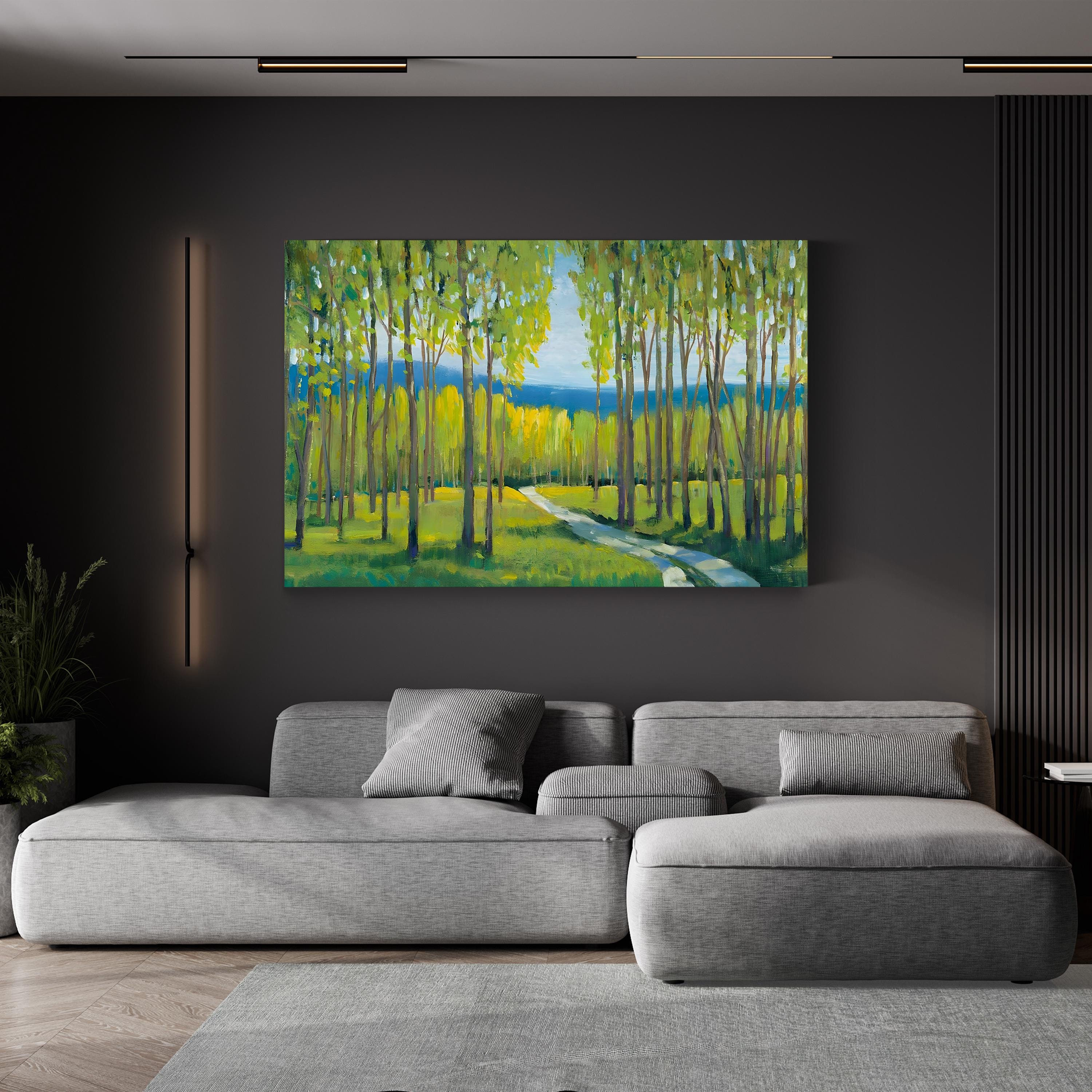 Morning Stroll I Woodland Path – Tim O’Toole Wall Art | Contemporary Landscape Canvas Print