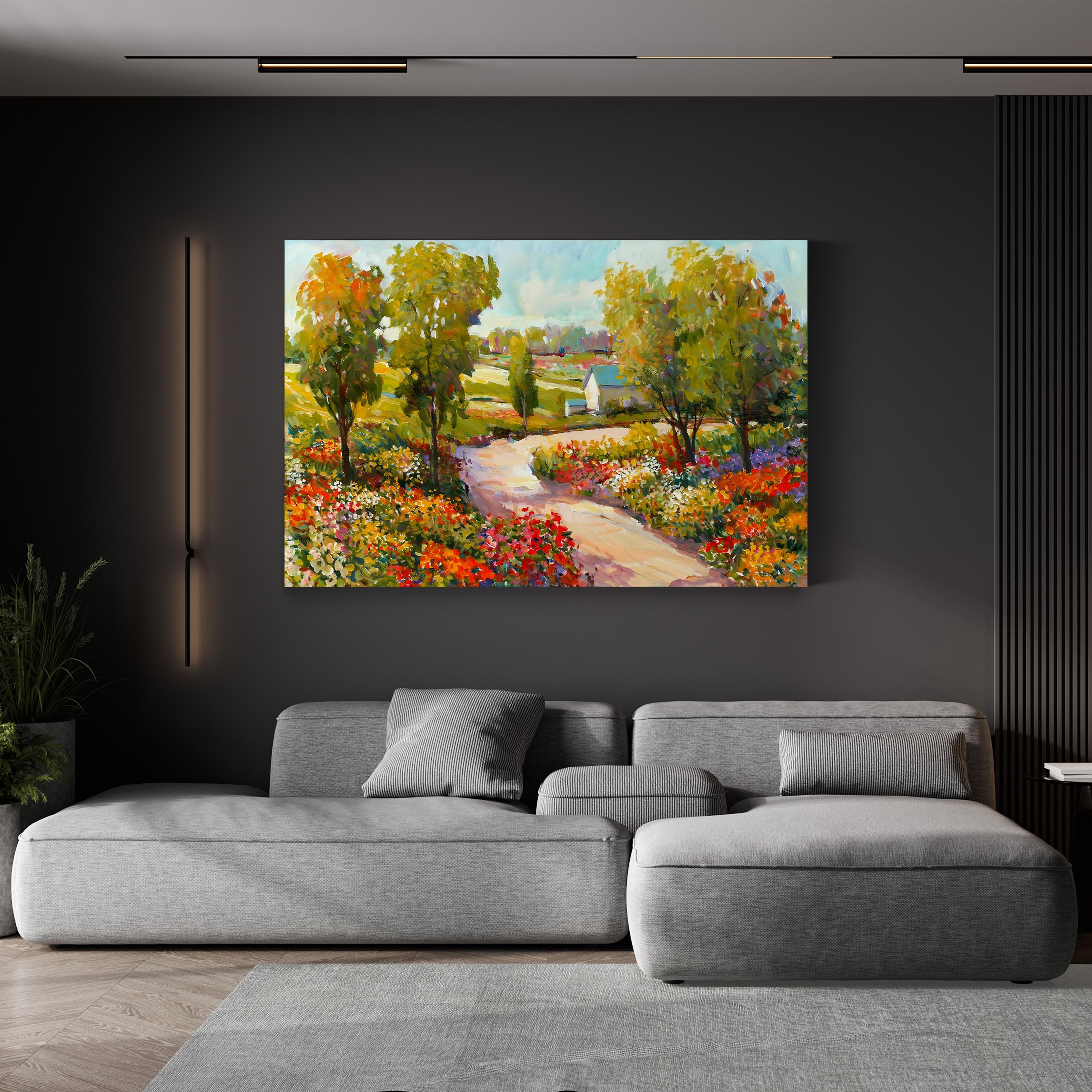 Morning Walk I Canvas Art – Scenic Pathway Landscape by Tim O’Toole