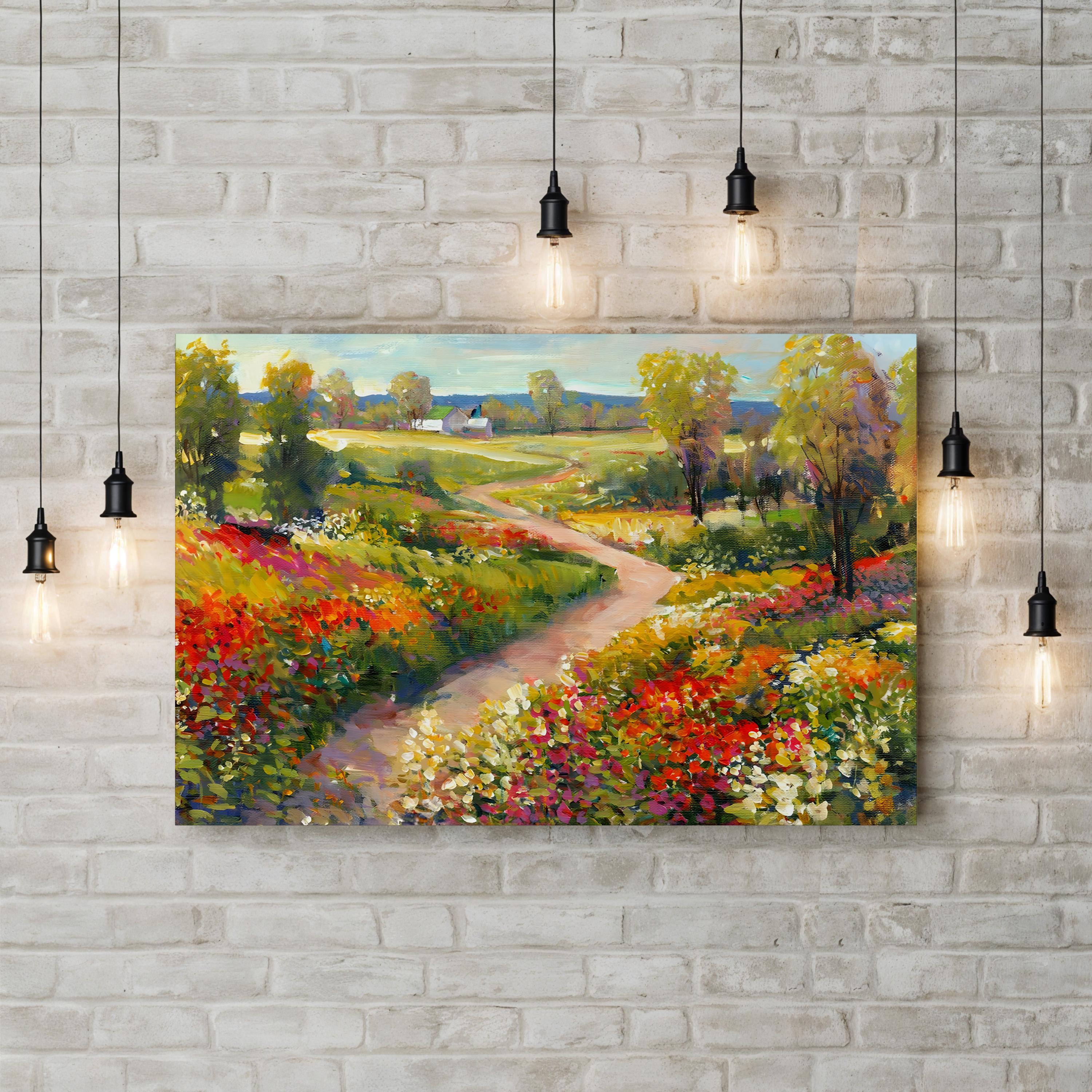 Morning Walk II Garden Path – Tim O’Toole Wall Art | Contemporary Landscape Canvas Print