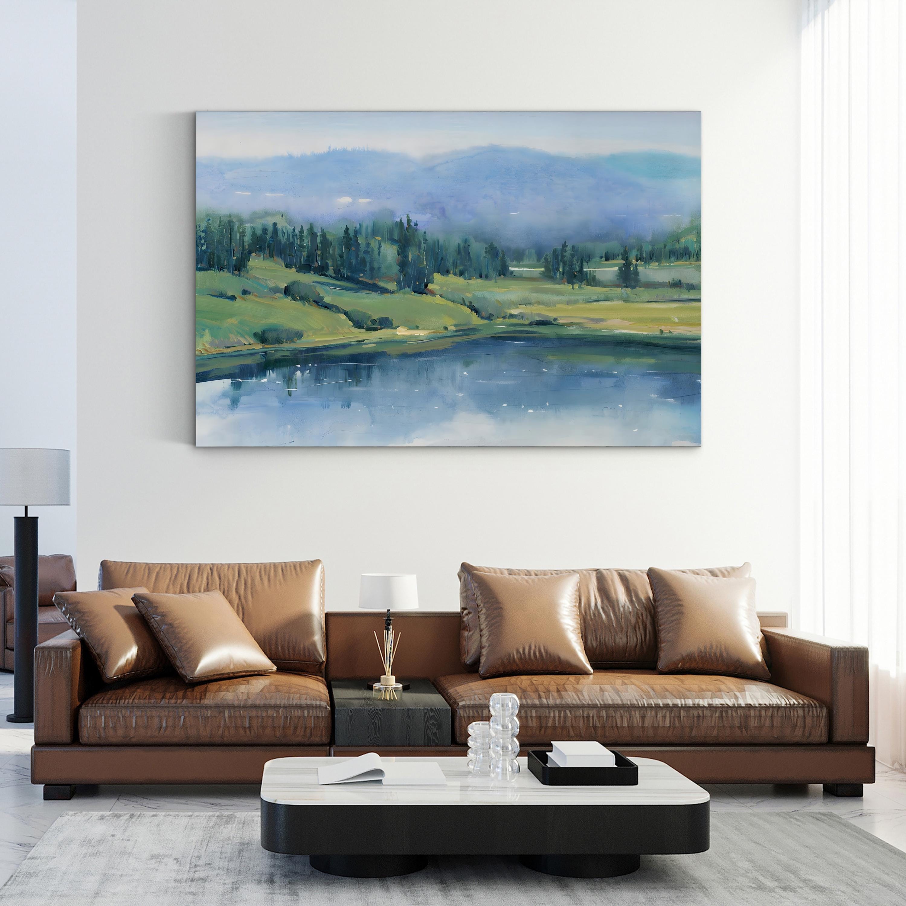 Mountain Lake II – Tim O’Toole Wall Art | Contemporary Landscape Canvas Print