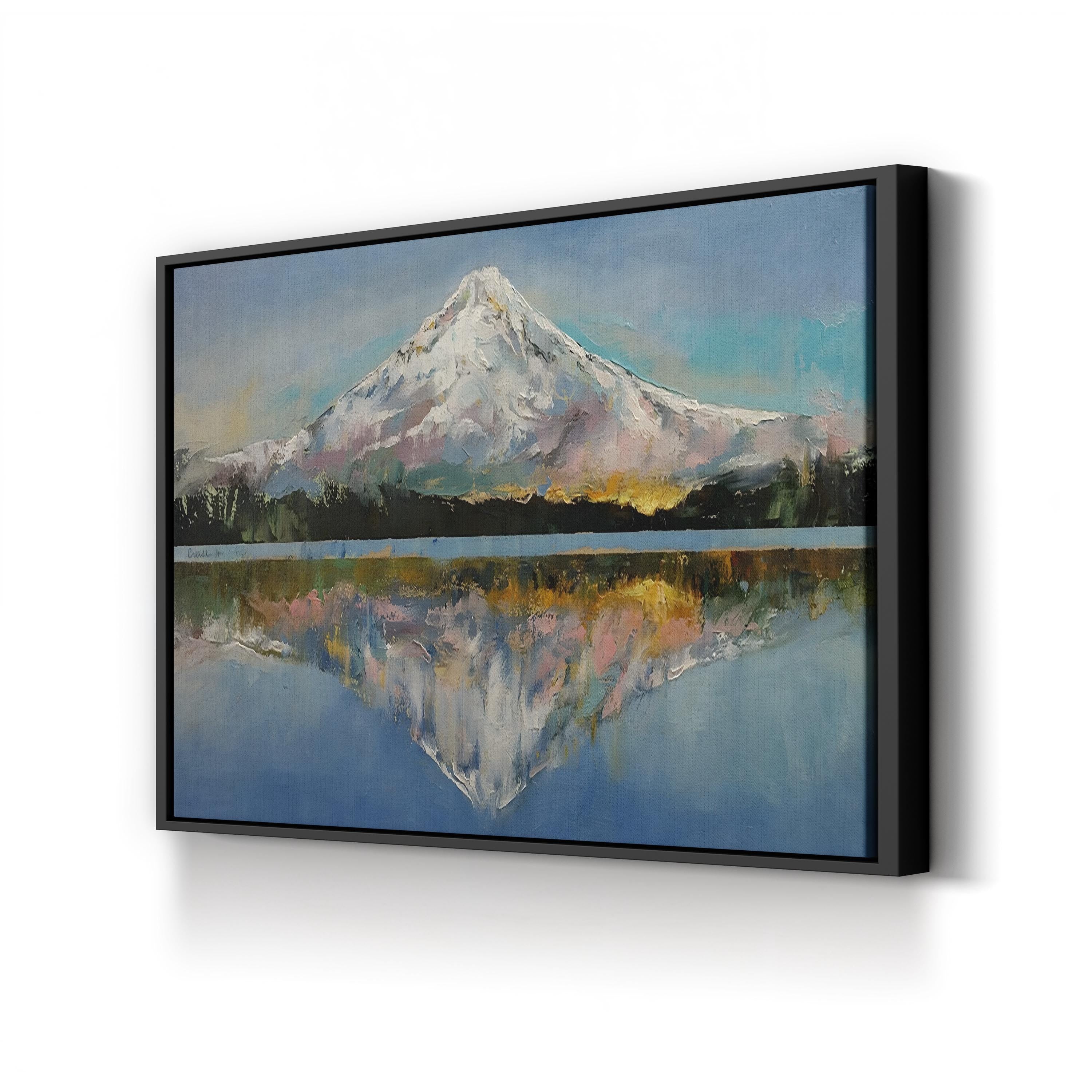 Mount Hood Snow-Capped Peak – Michael Creese Wall Art | Contemporary Mountain Landscape Canvas Print
