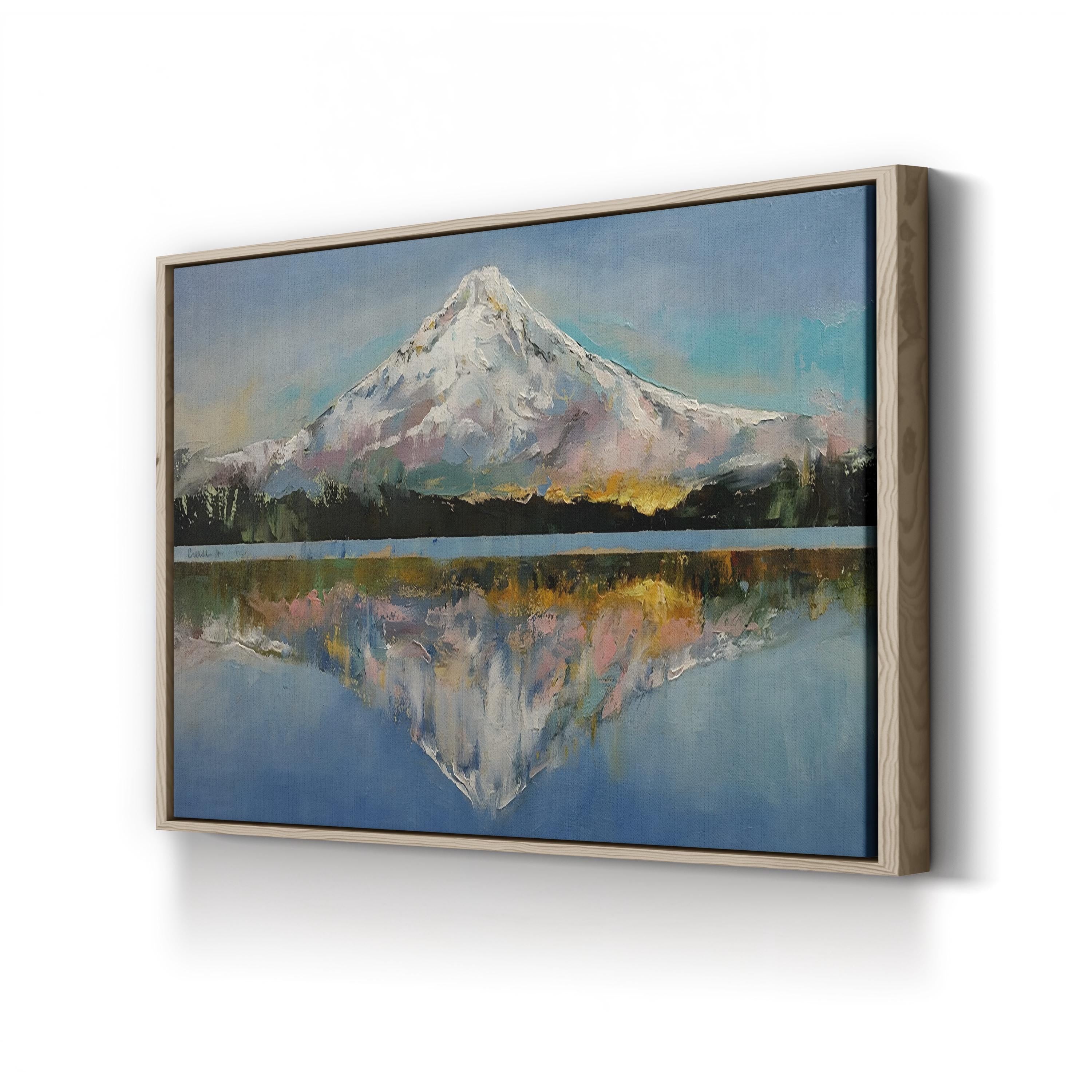 Mount Hood Snow-Capped Peak – Michael Creese Wall Art | Contemporary Mountain Landscape Canvas Print