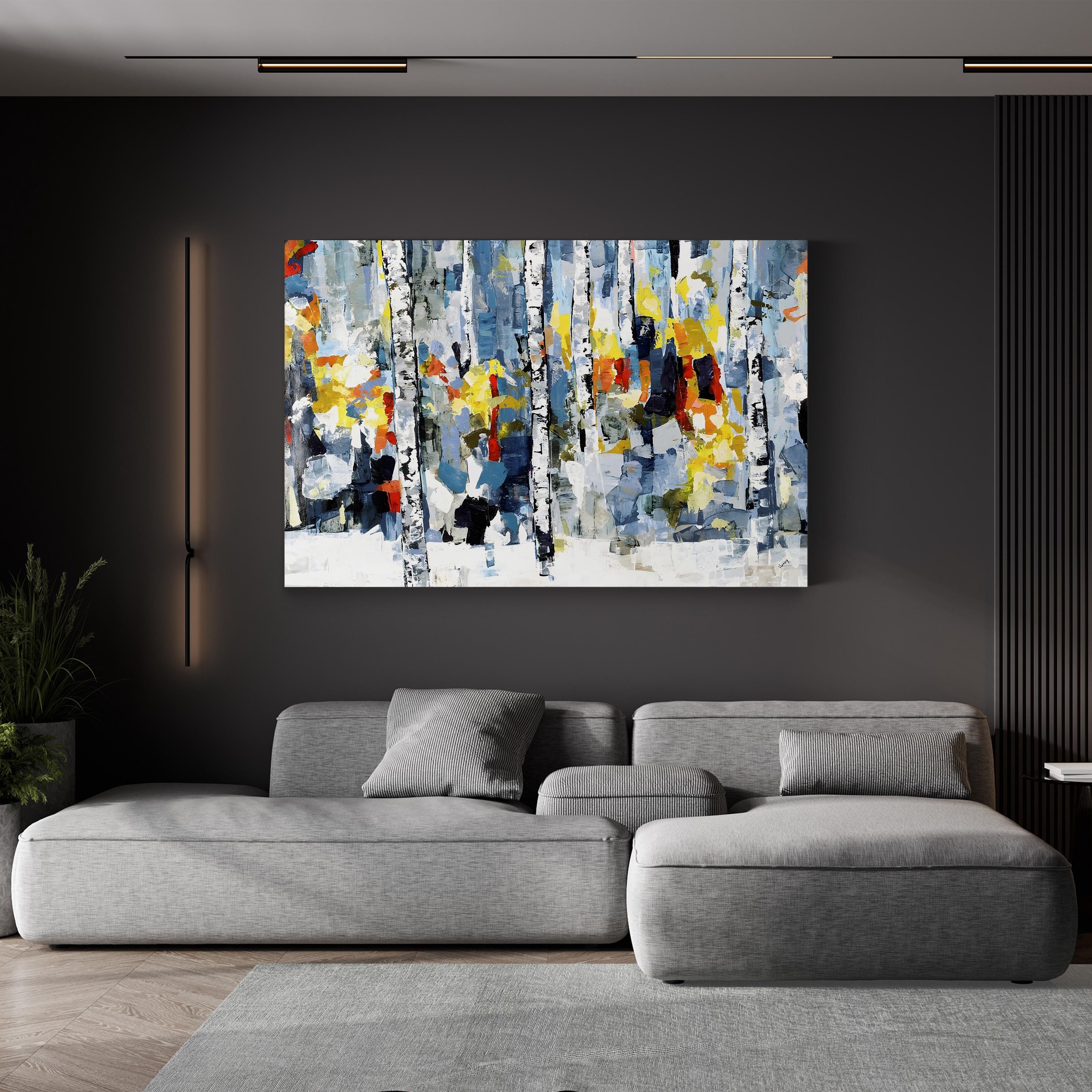 Nature’s Chorus Wall Art by Alexys Henry – Contemporary Abstract Landscape Canvas Print