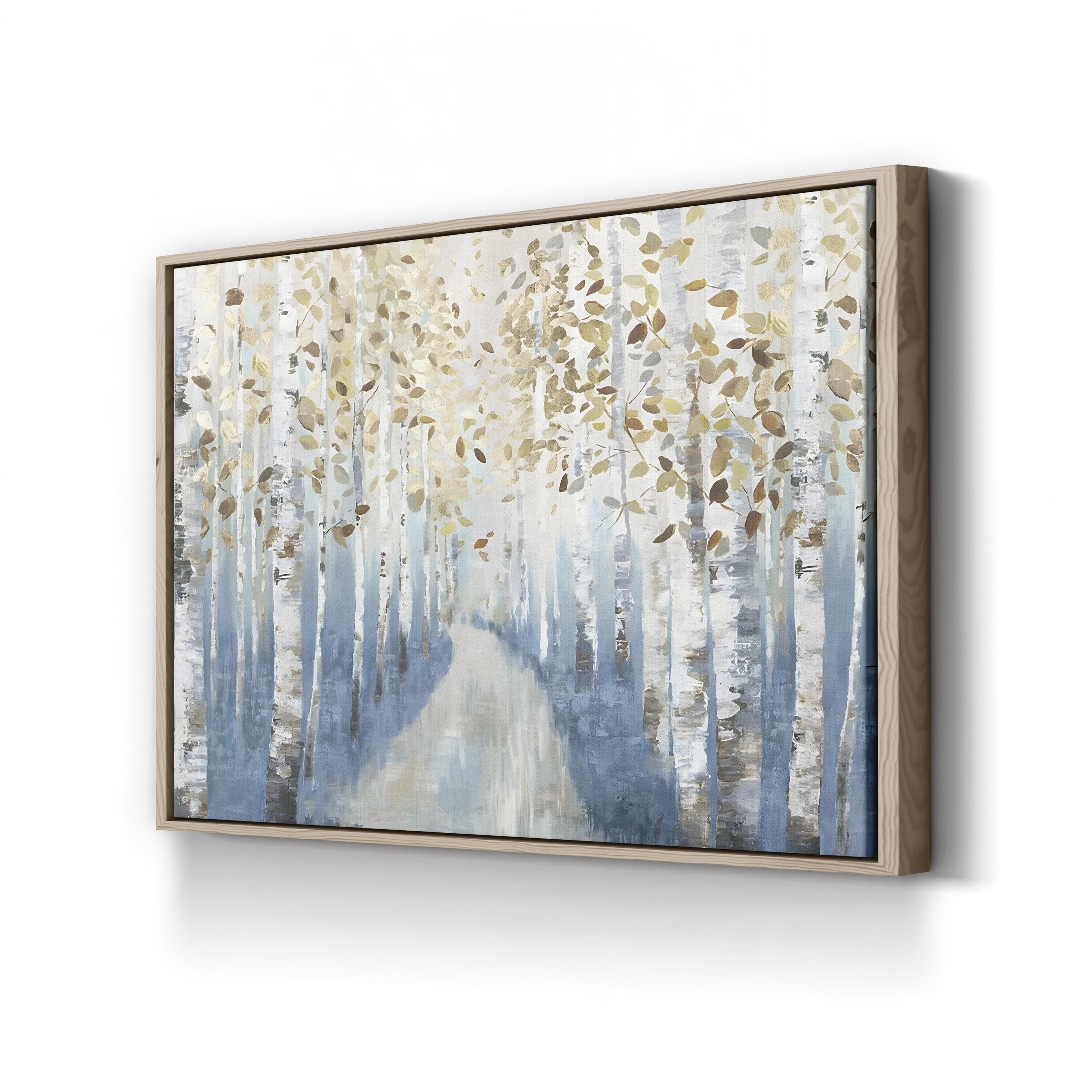New Path I – Forest Pathway Contemporary Canvas Art by Allison Pearce