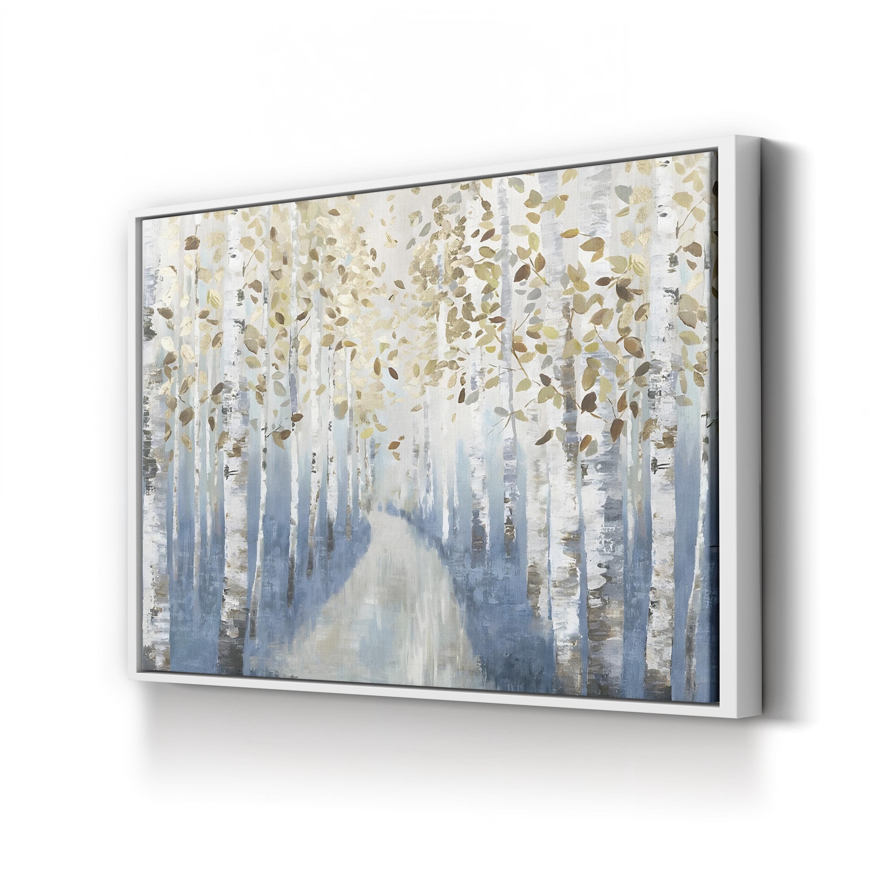 New Path I – Forest Pathway Contemporary Canvas Art by Allison Pearce