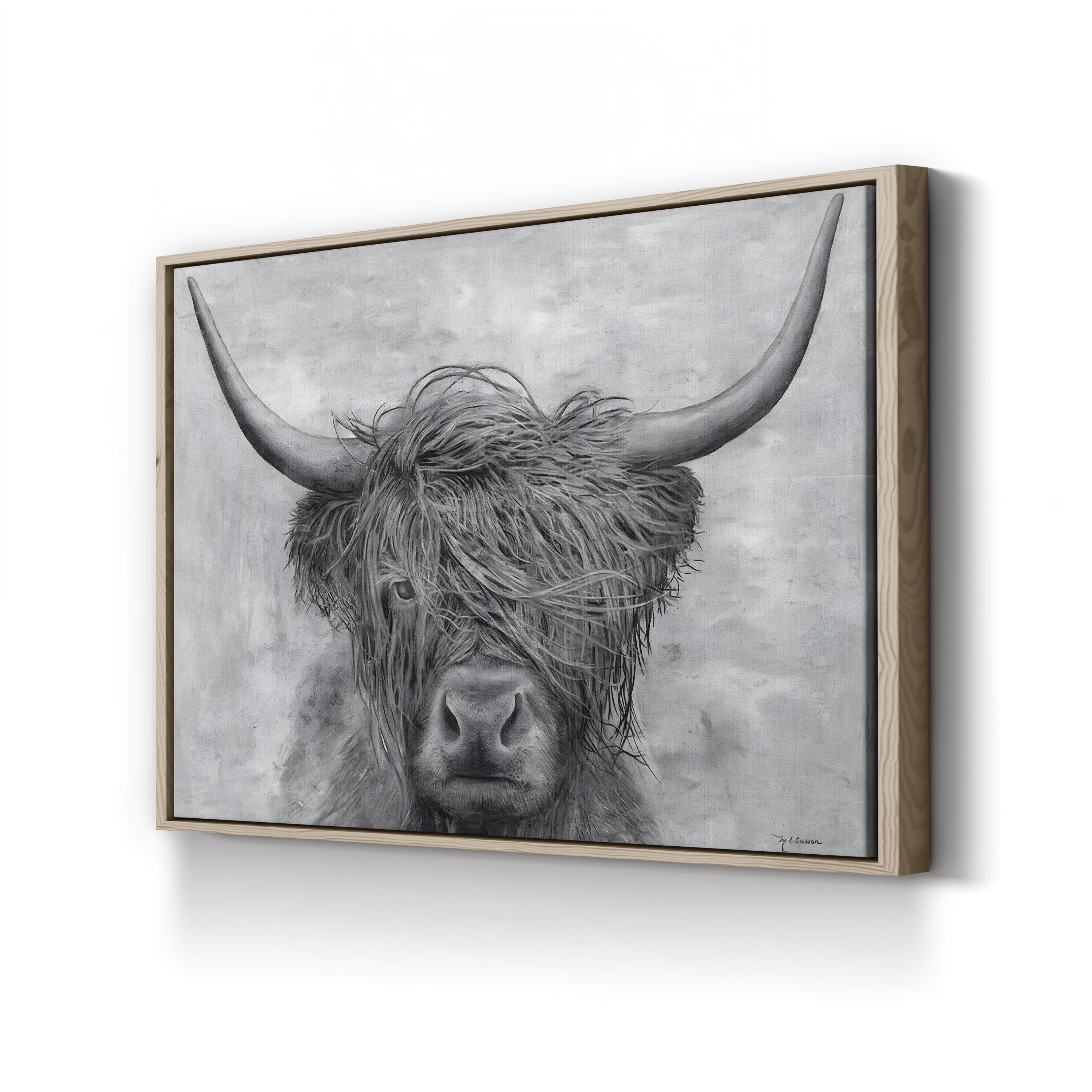 Norwegian Bison Wall Art | Majestic Wildlife Canvas Print by Marie-Elaine Cusson