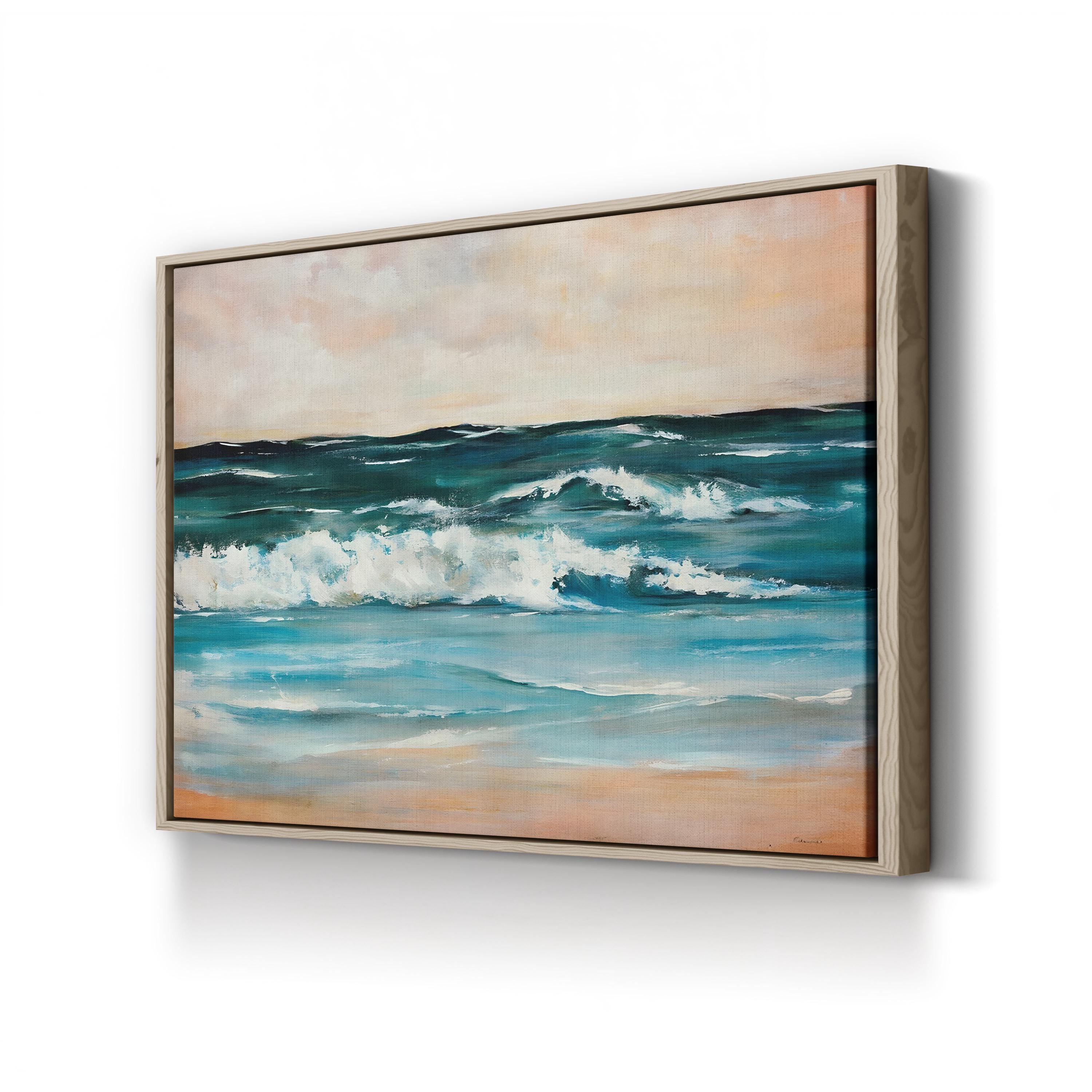 Ocean Light II – Contemporary Coastal Wave Wall Art by Sydney Edmunds