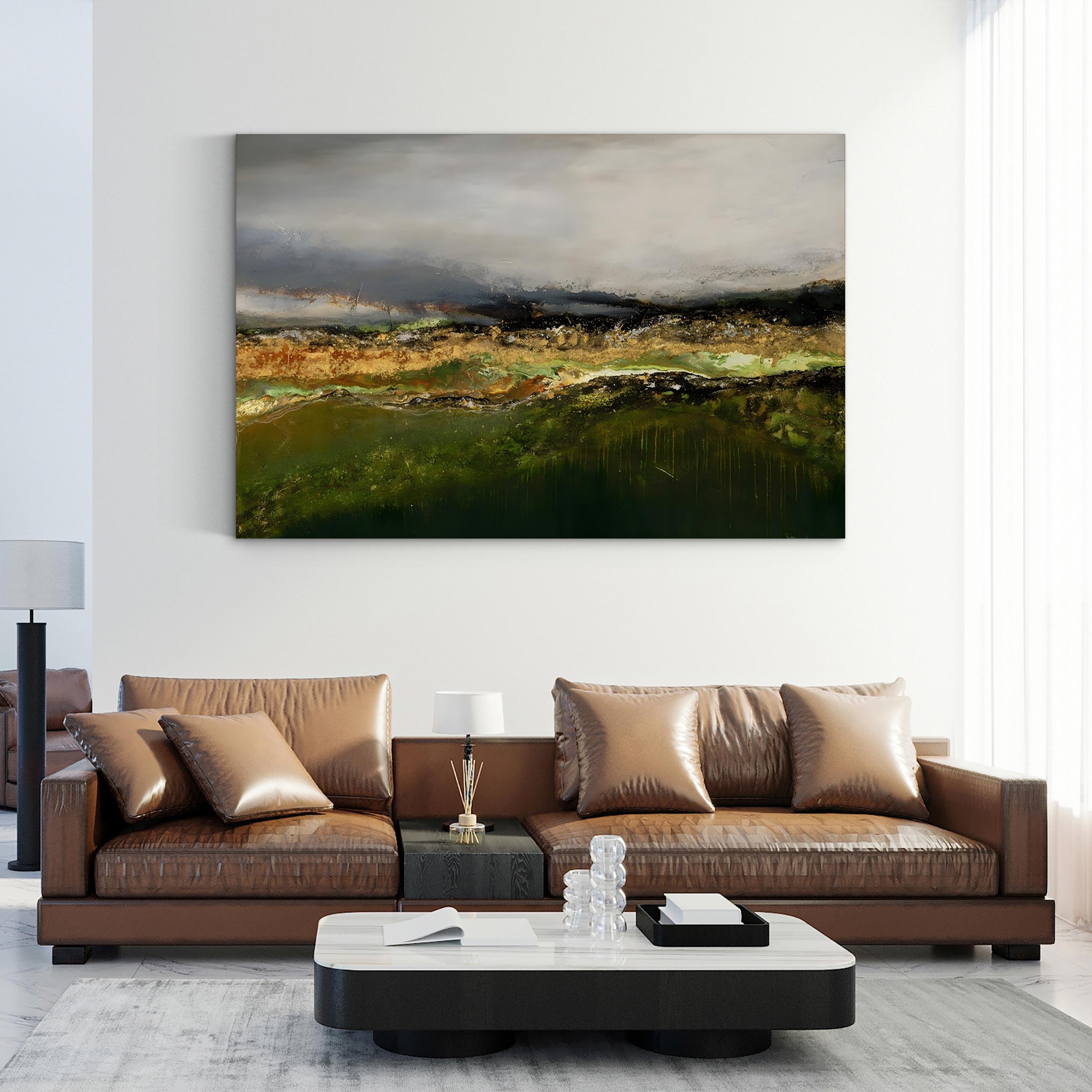 Off In The Distance Wall Art by Ruth Fromstein | Contemporary Mountain Landscape Canvas