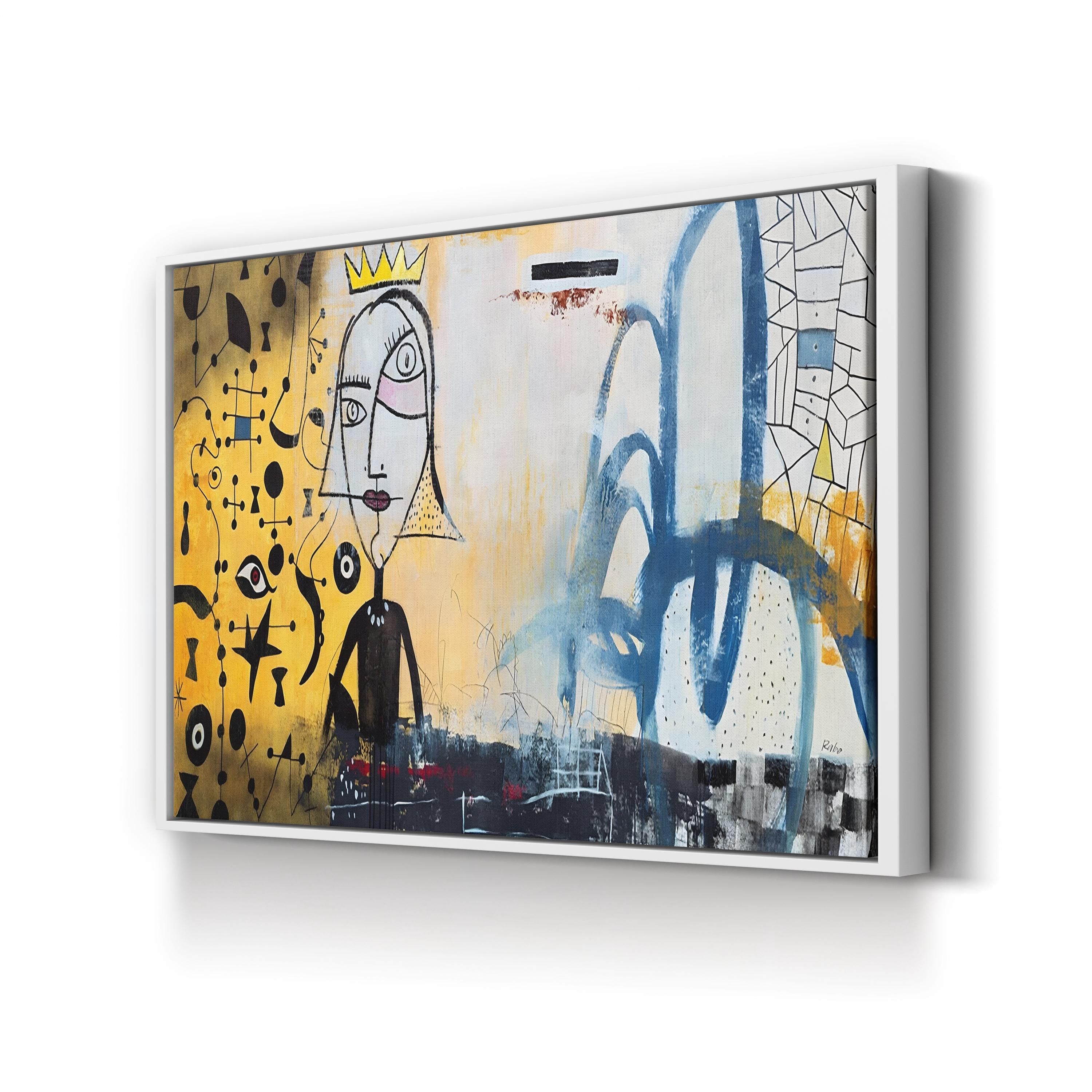 Ornaments of Gold Wall Art | Contemporary Pop Art Abstract Canvas by Clayton Rabo