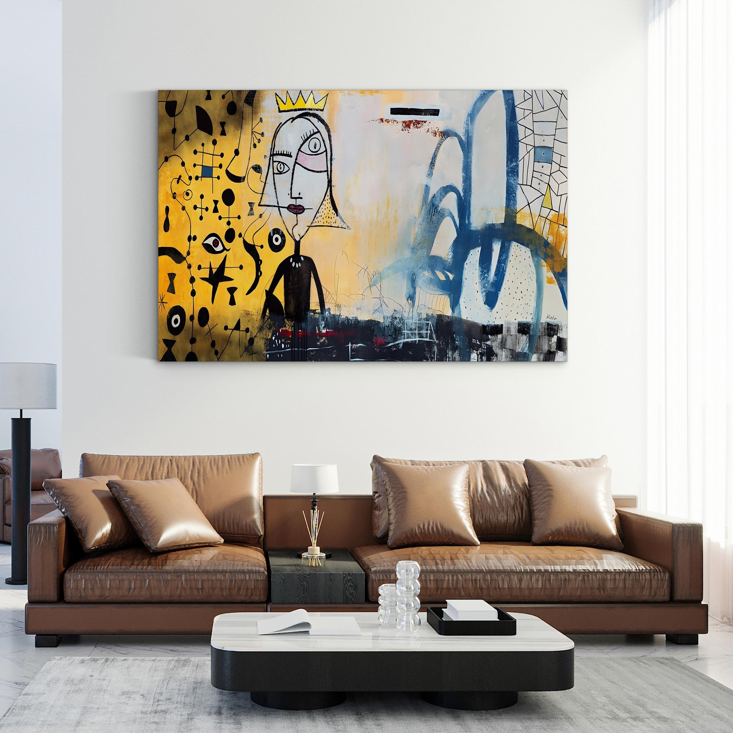 Ornaments of Gold Wall Art | Contemporary Pop Art Abstract Canvas by Clayton Rabo
