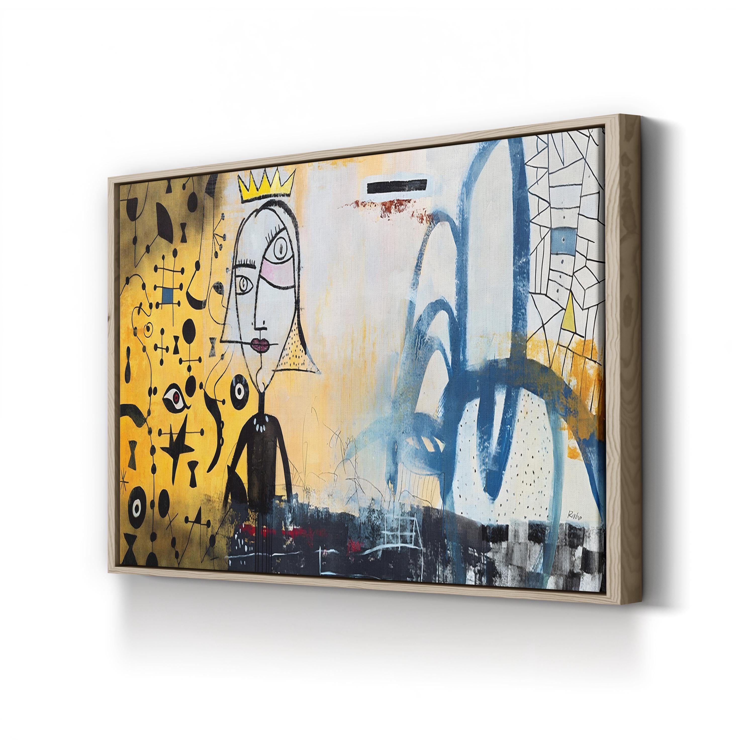 Ornaments of Gold Wall Art | Contemporary Pop Art Abstract Canvas by Clayton Rabo